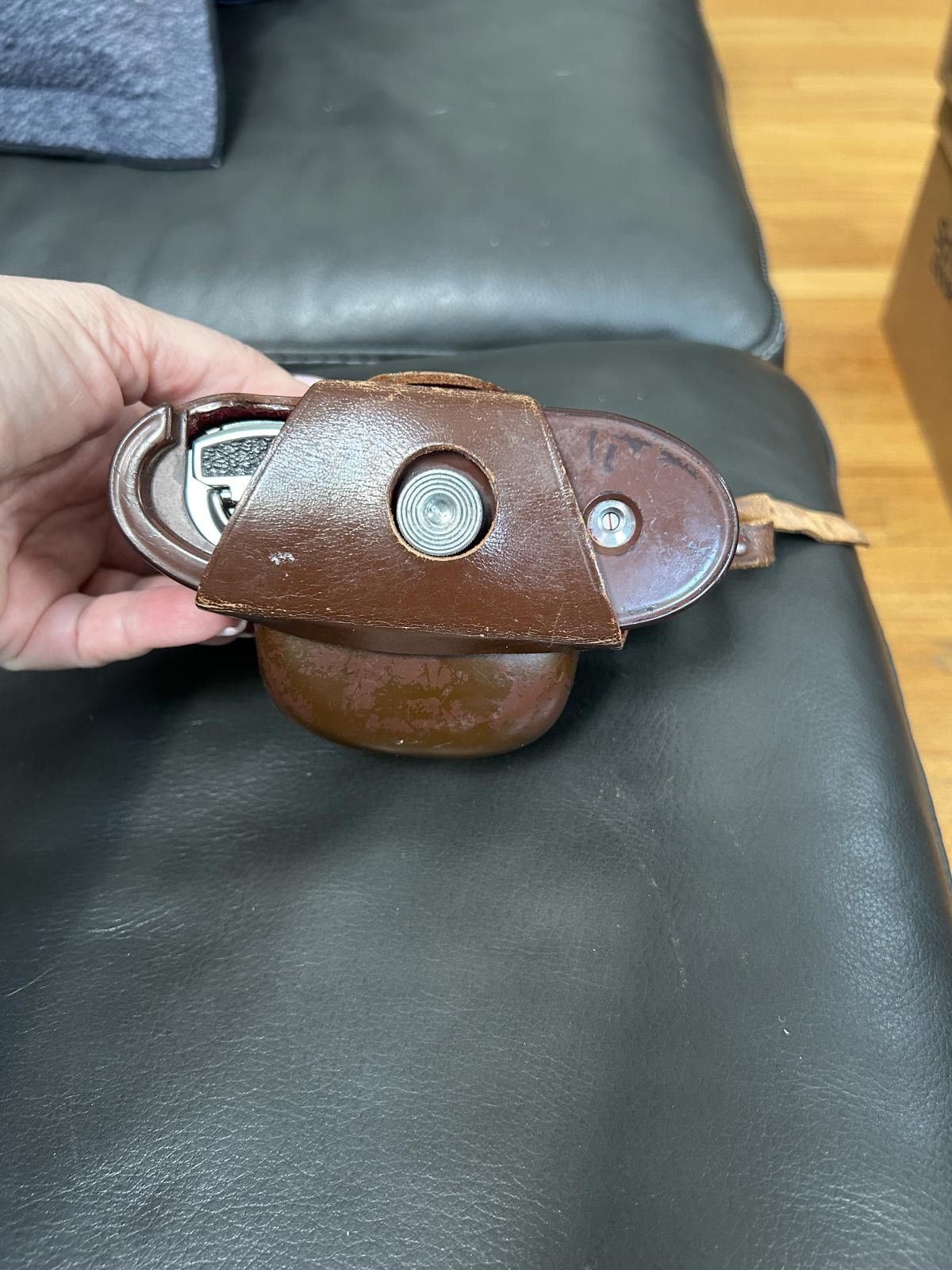 Vintage Balda camera and Leather Camera Case - Brown
