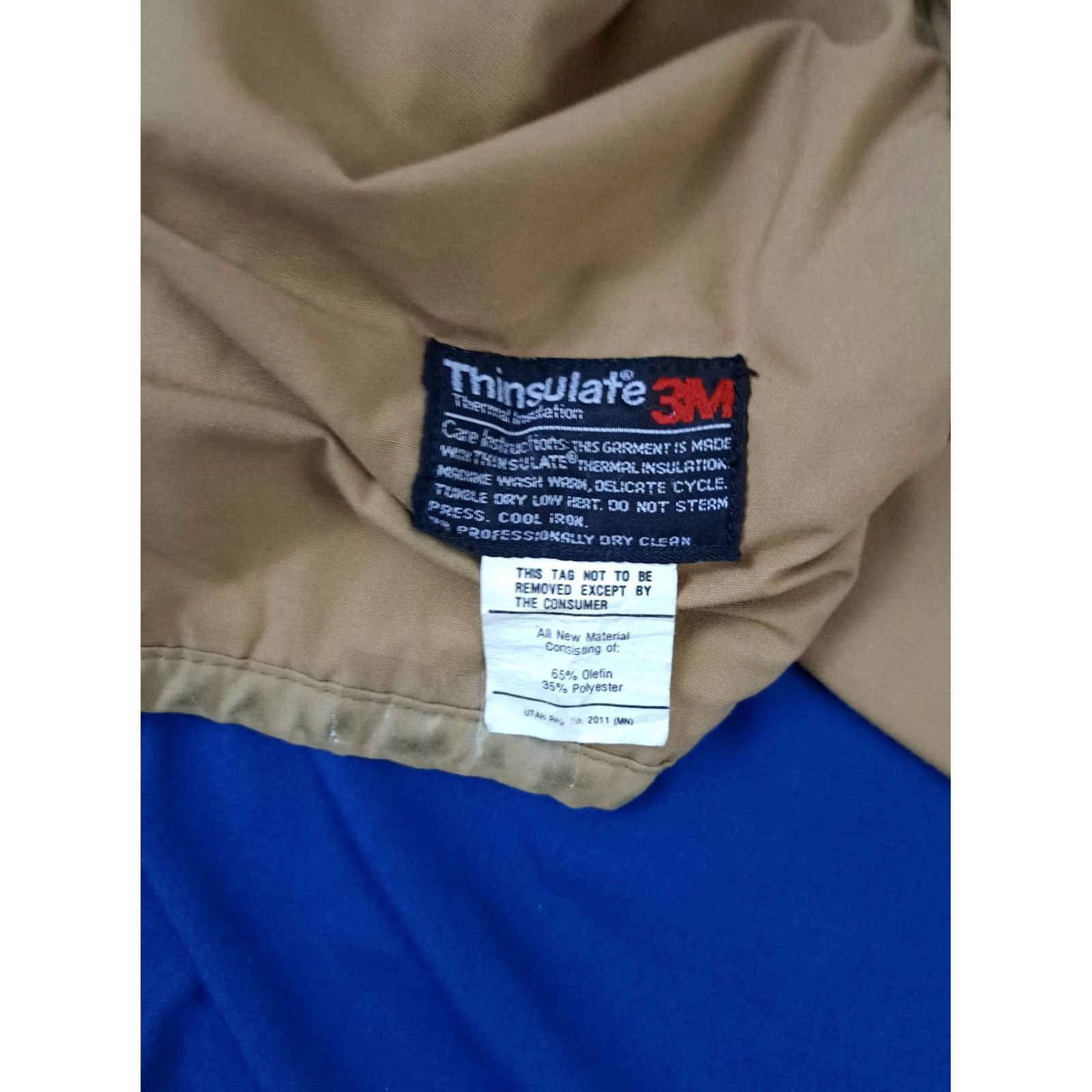 Vintage VINTAGE Stearns Jacket Parka XL Men Blue Canvas Zip&Button 3M Lining Outdoor USA Hunting Pockets Size US XL / EU 56 / 4 - 6 Thumbnail