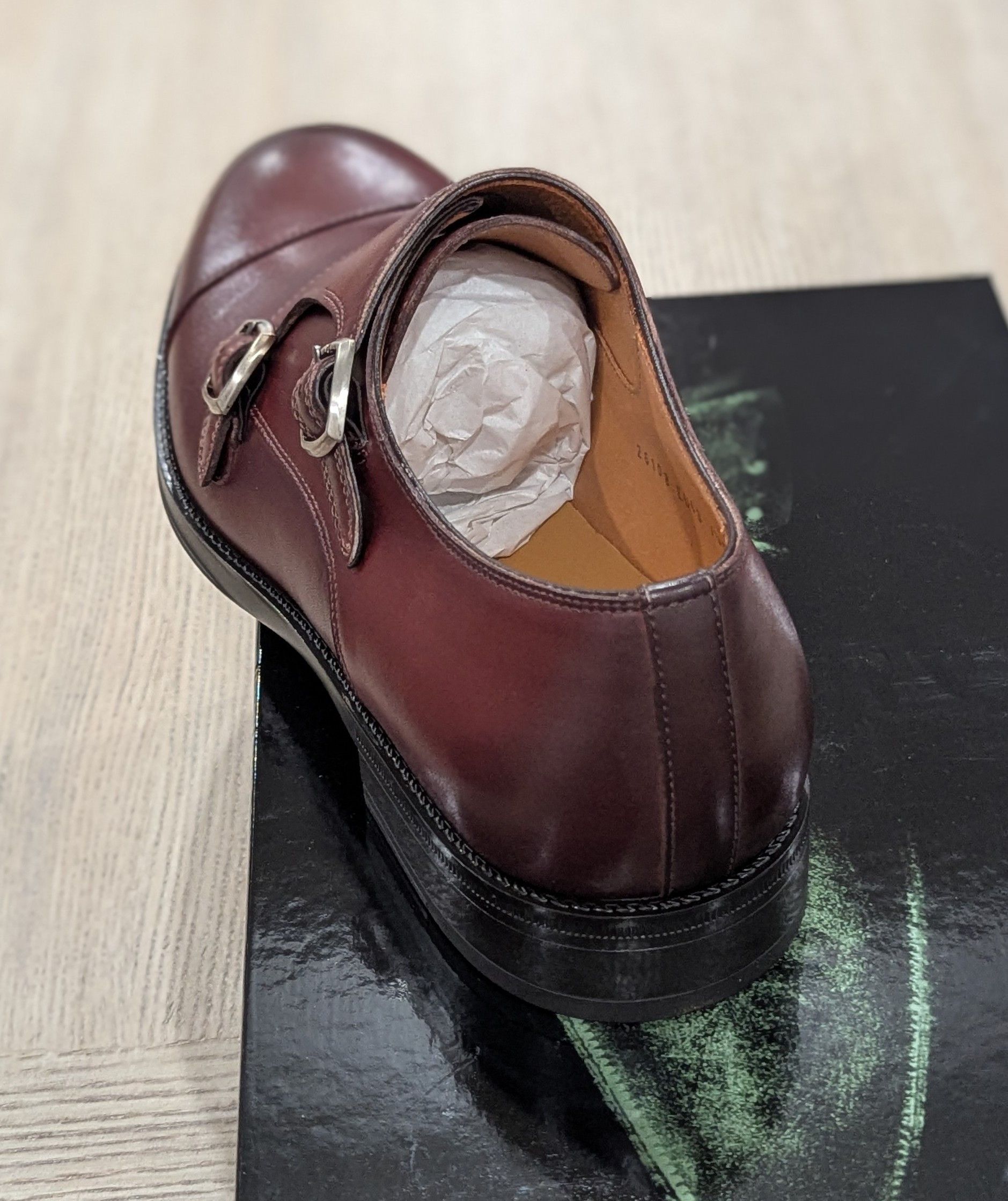 Magnanni Magnanni "Franklyn" Leather Double Monk Strap Shoes US 12 Size US 12 / EU 45 - 4 Thumbnail