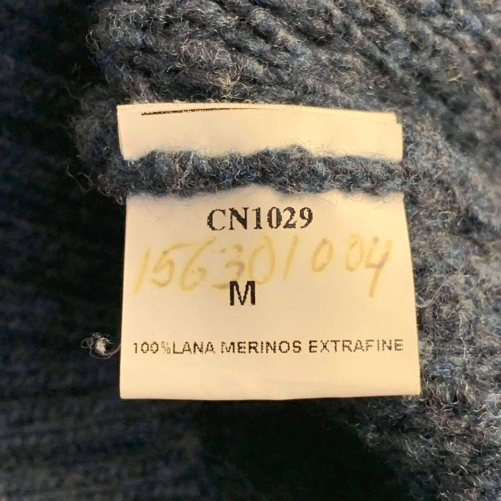 Other Size M Blue Grey Diamond Cable Knit Wool Crew Neck Sweater Size US M / EU 48-50 / 2 - 9 Thumbnail