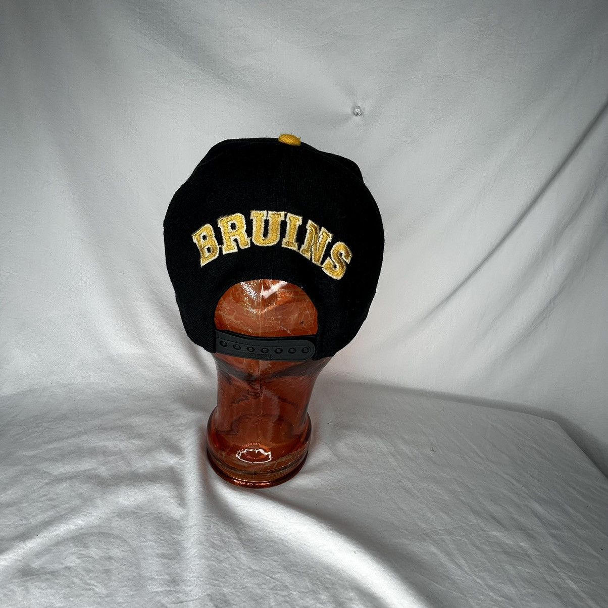 NHL Vtg Boston Bruins Plain Logo Snapback Hat Cap 90s NHL Hockey Size ONE SIZE - 3 Thumbnail