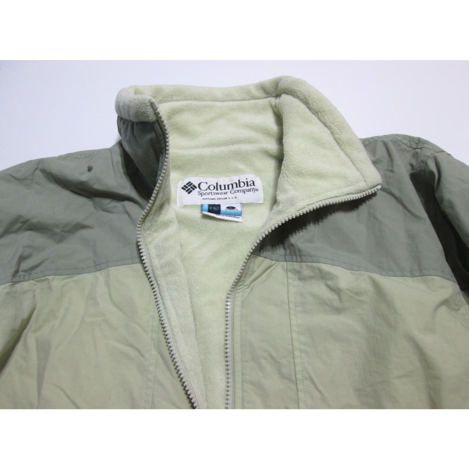 Vintage Columbia Parka Jacket Womens Size S Light Beige Solid Zipped Pockets Long Sleeve Regular Outerwear Size S / US 4 / IT 40 - 4 Thumbnail