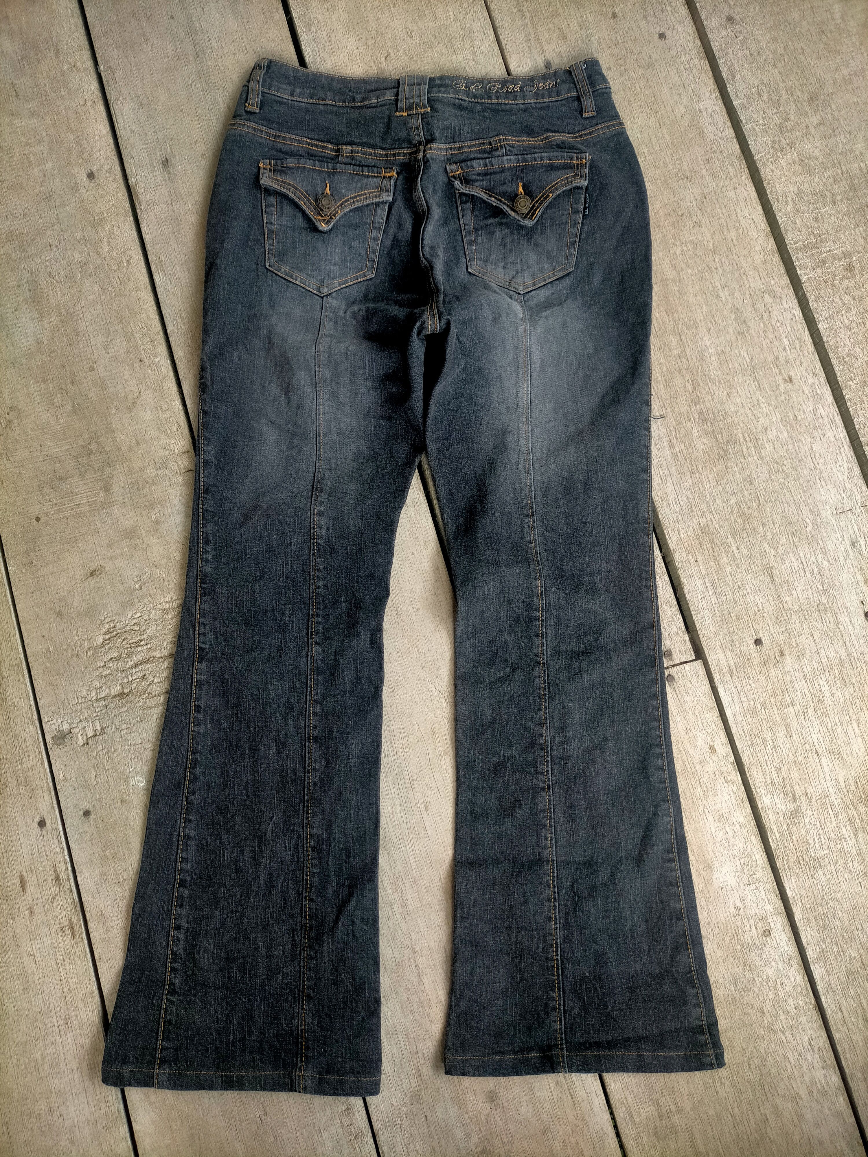If Six Was Nine × Tornado Mart 🔥 Mudwash 🔥 Flare Stretch Double Leg Jeans Size US 28 / EU 44 - 5 Thumbnail