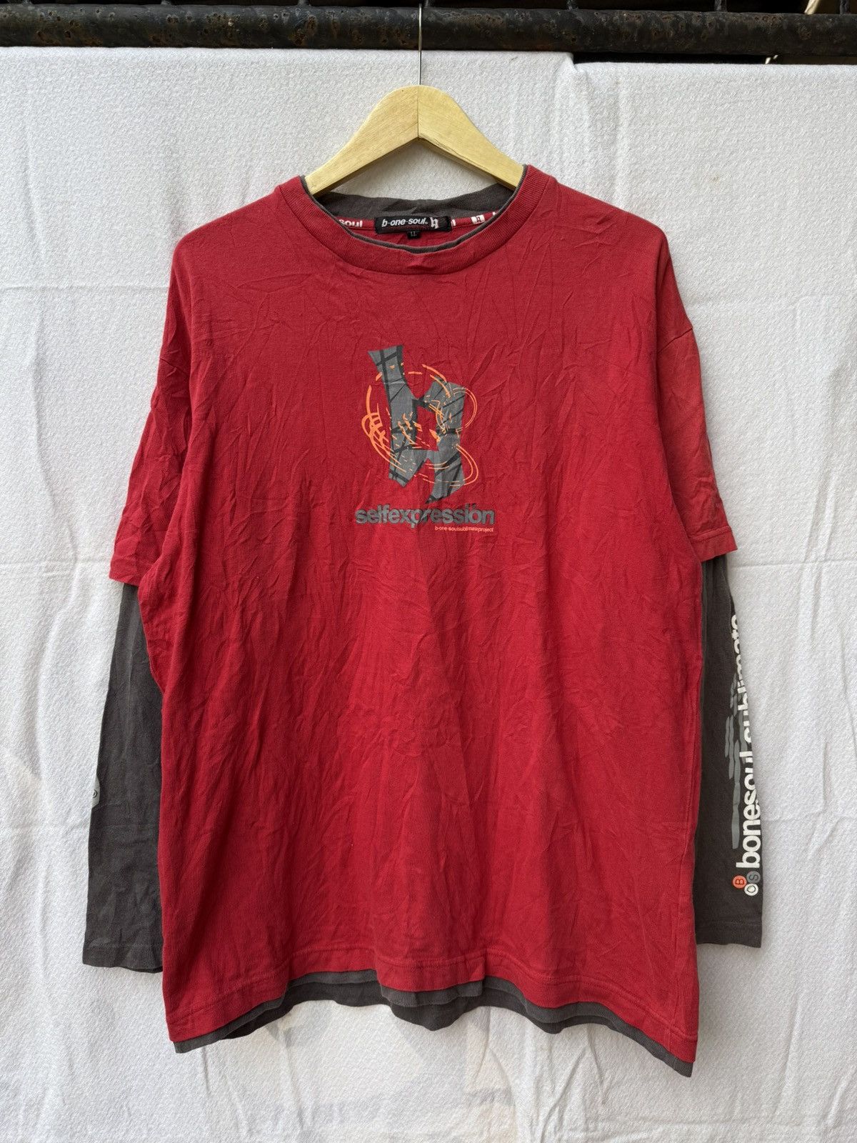 Japanese Brand B-one soul double layer longsleeve Size US XL / EU 56 / 4 - 2 Thumbnail