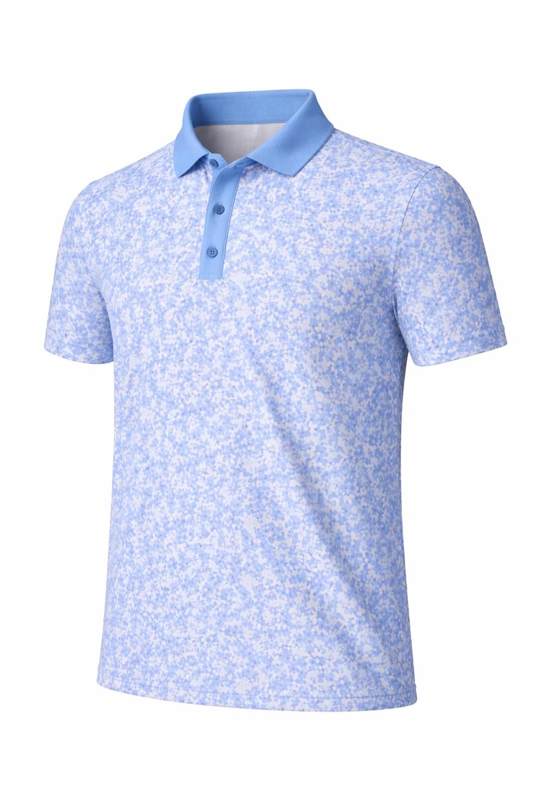 Other Elite Sky Floral Polo Size US S / EU 44-46 / 1 - 1 Thumbnail