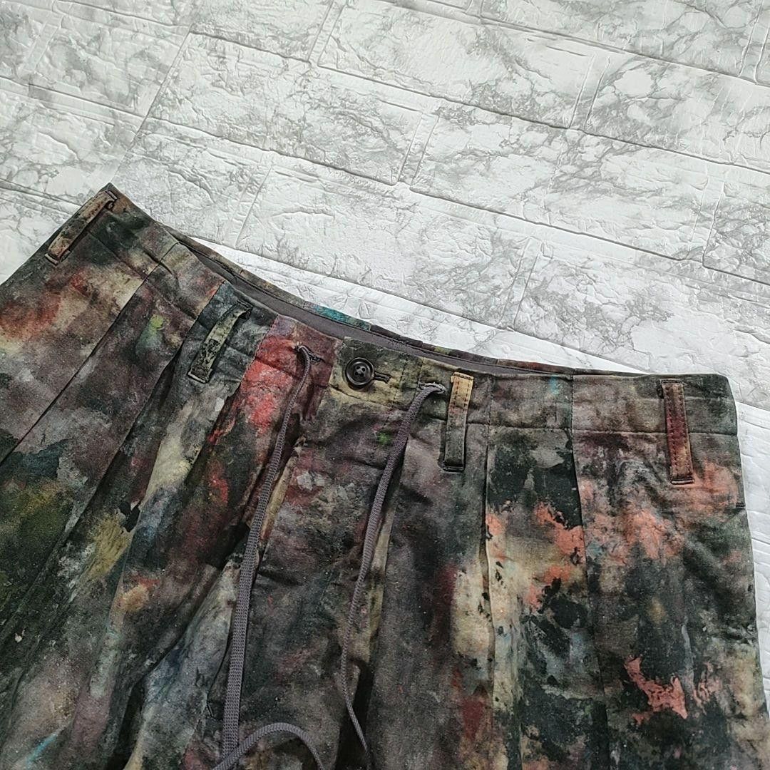 Yohji Yamamoto yohji yamamoto pour homme/painted wide pants Size US 35 - 3 Thumbnail