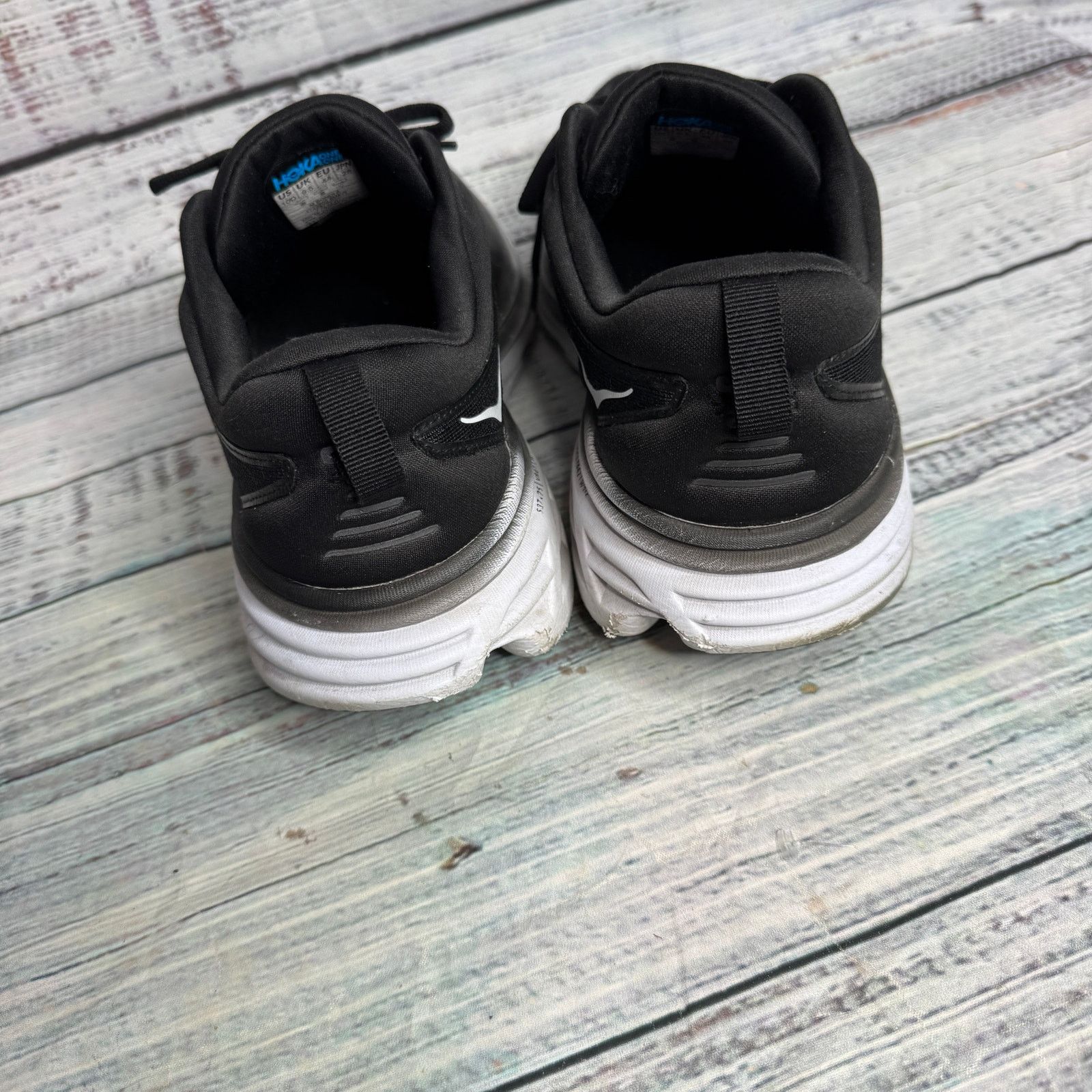 Hoka Hoka One One Bondi 8 Mens Black Sneakers Shoes 10D Size US 10 / EU 43 - 6 Thumbnail