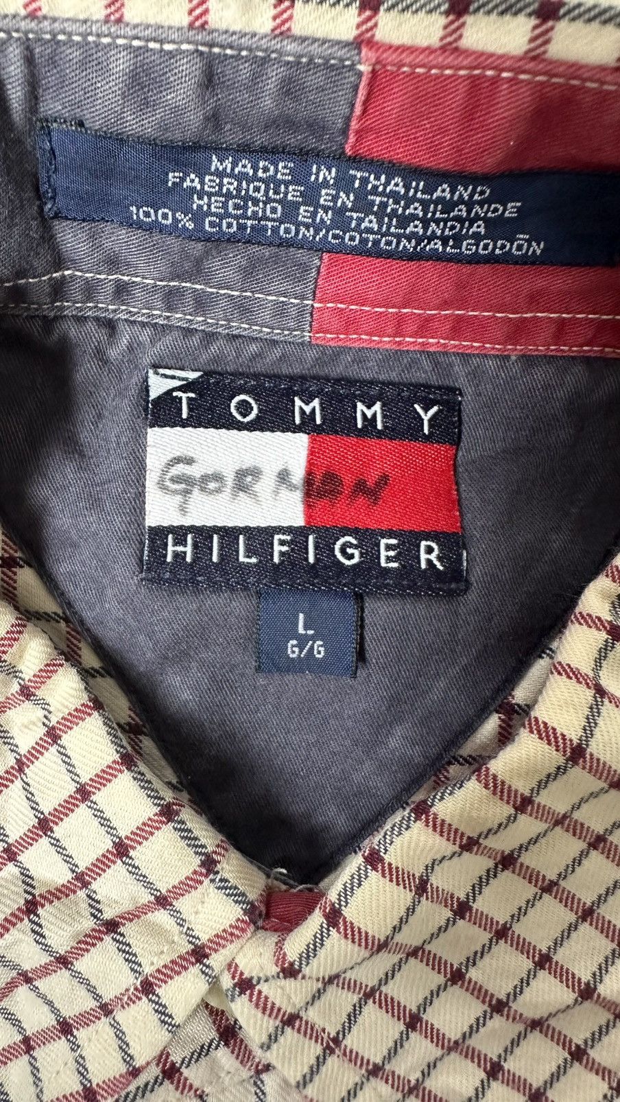 Tommy Hilfiger VINTAGE TOMMY HILFIGER CHECKERED SHIRT Size US XXL / EU 58 / 5 - 9 Thumbnail