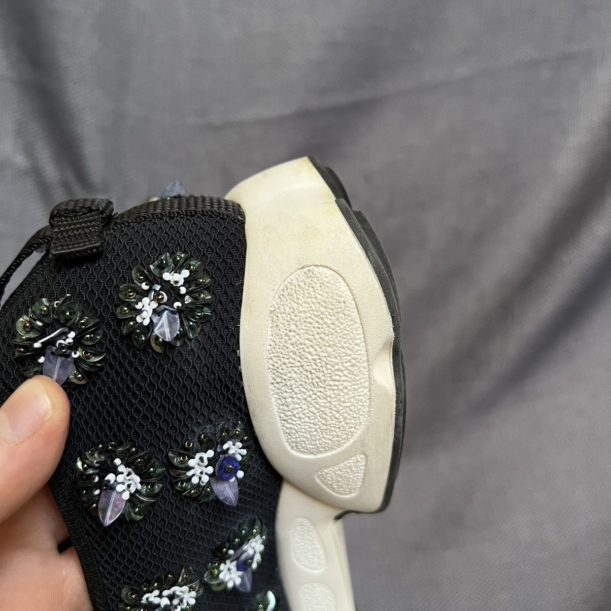 Dior Dior Fusion Embellished Mesh Sneakers Black Size US 8 / IT 38 - 16 Thumbnail