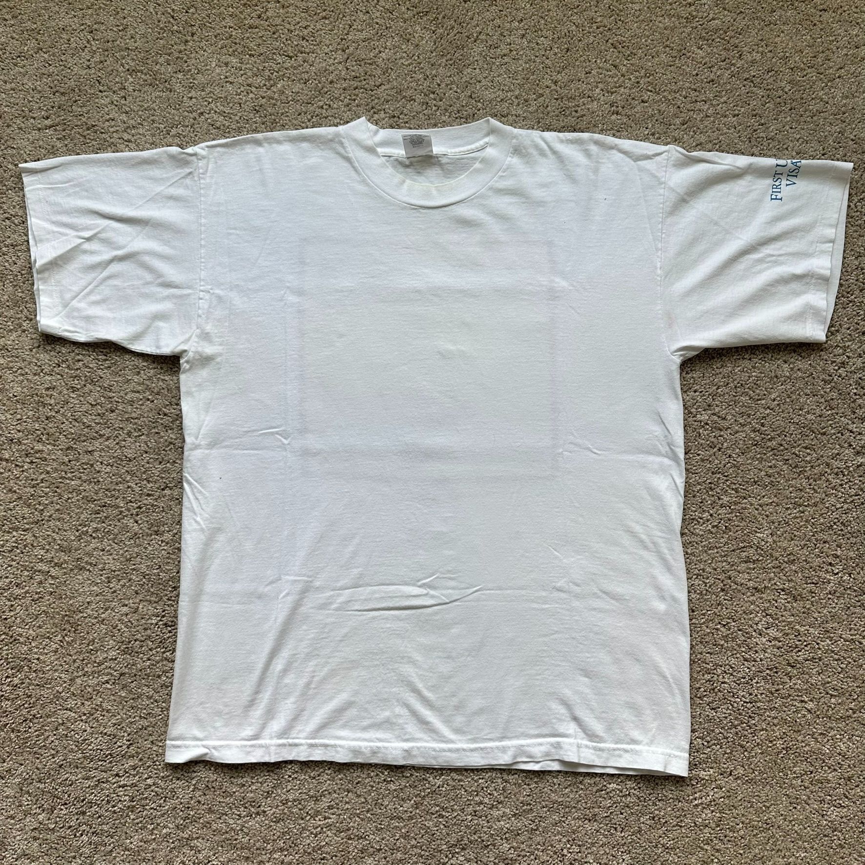 Vintage Vintage 90s VISA Credit Card T-Shirt First USA Bank Single S Size US XL / EU 56 / 4 - 5 Thumbnail
