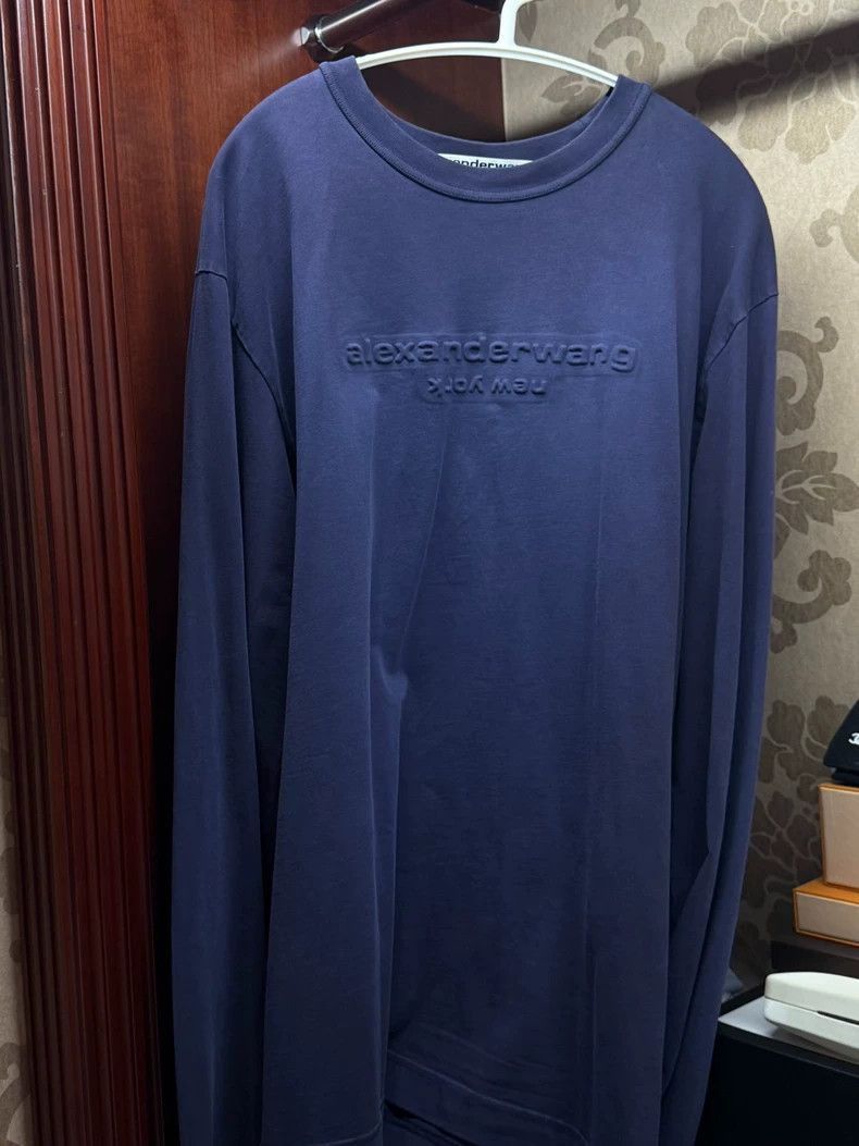 Alexander Wang Alexander Wang Embroidered Logo Purple Sweatshirt- Size M / US 6-8 / IT 42-44 - 1 Thumbnail