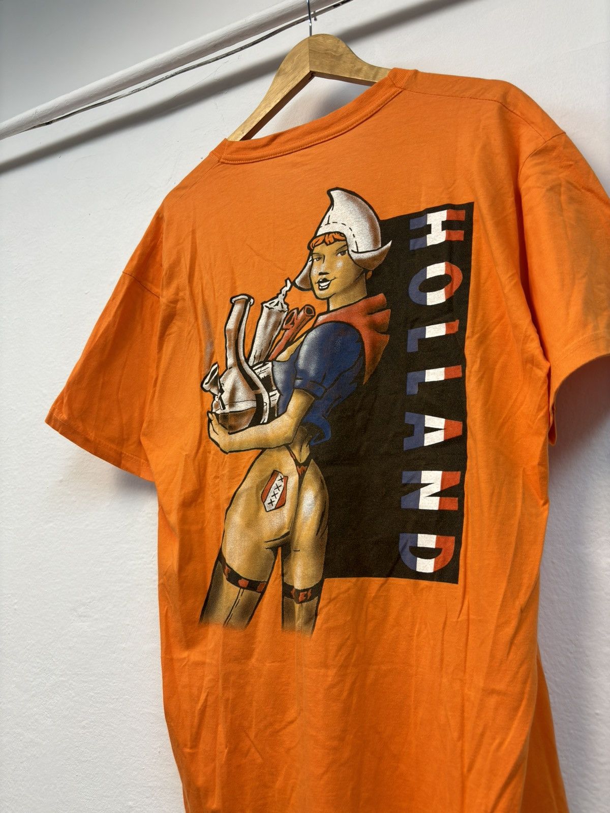Vintage Crazy Y2K Holland 90s Weed Drug Pornstar Parody Humor Tee Size US XL / EU 56 / 4 - 2 Thumbnail