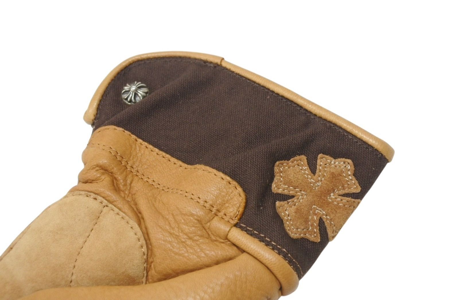 Chrome Hearts Chrome Hearts Plus Patch Leather Gloves Size ONE SIZE - 4 Thumbnail