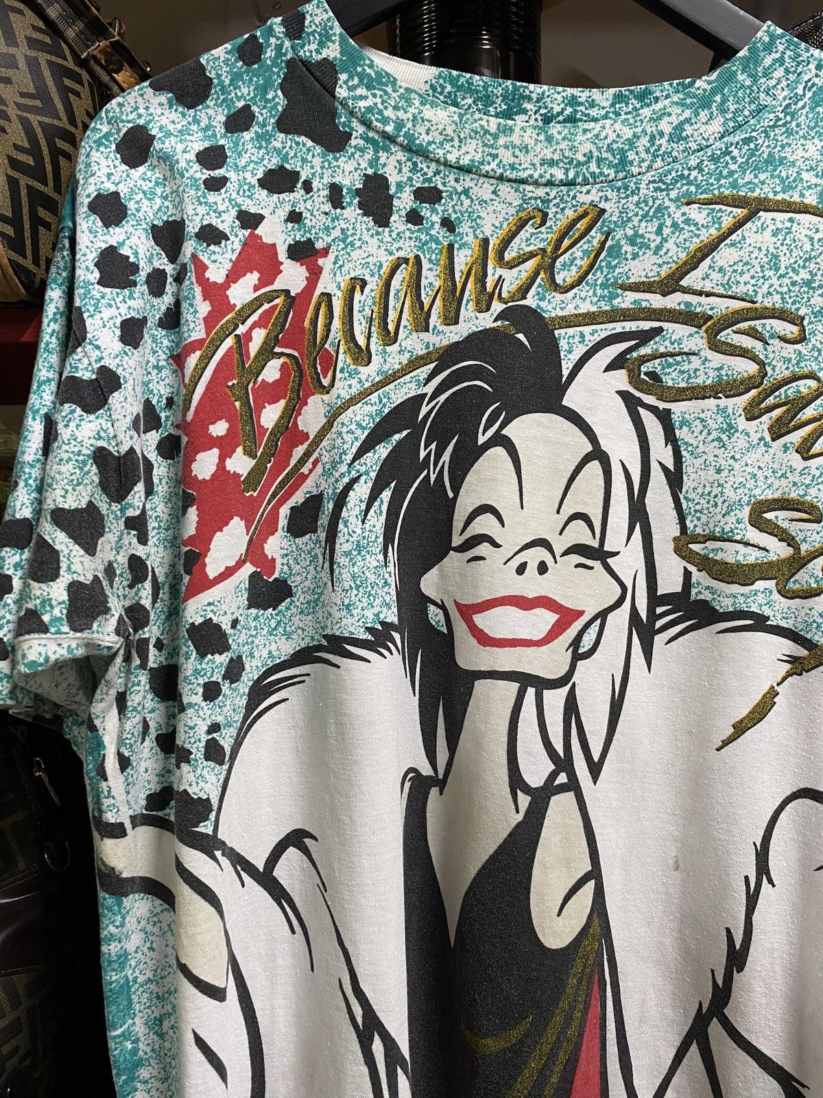 Vintage Vintage 90’s Cruella De Vil T-Shirt 101 Dalmatians Tee Large Size US L / EU 52-54 / 3 - 2 Thumbnail