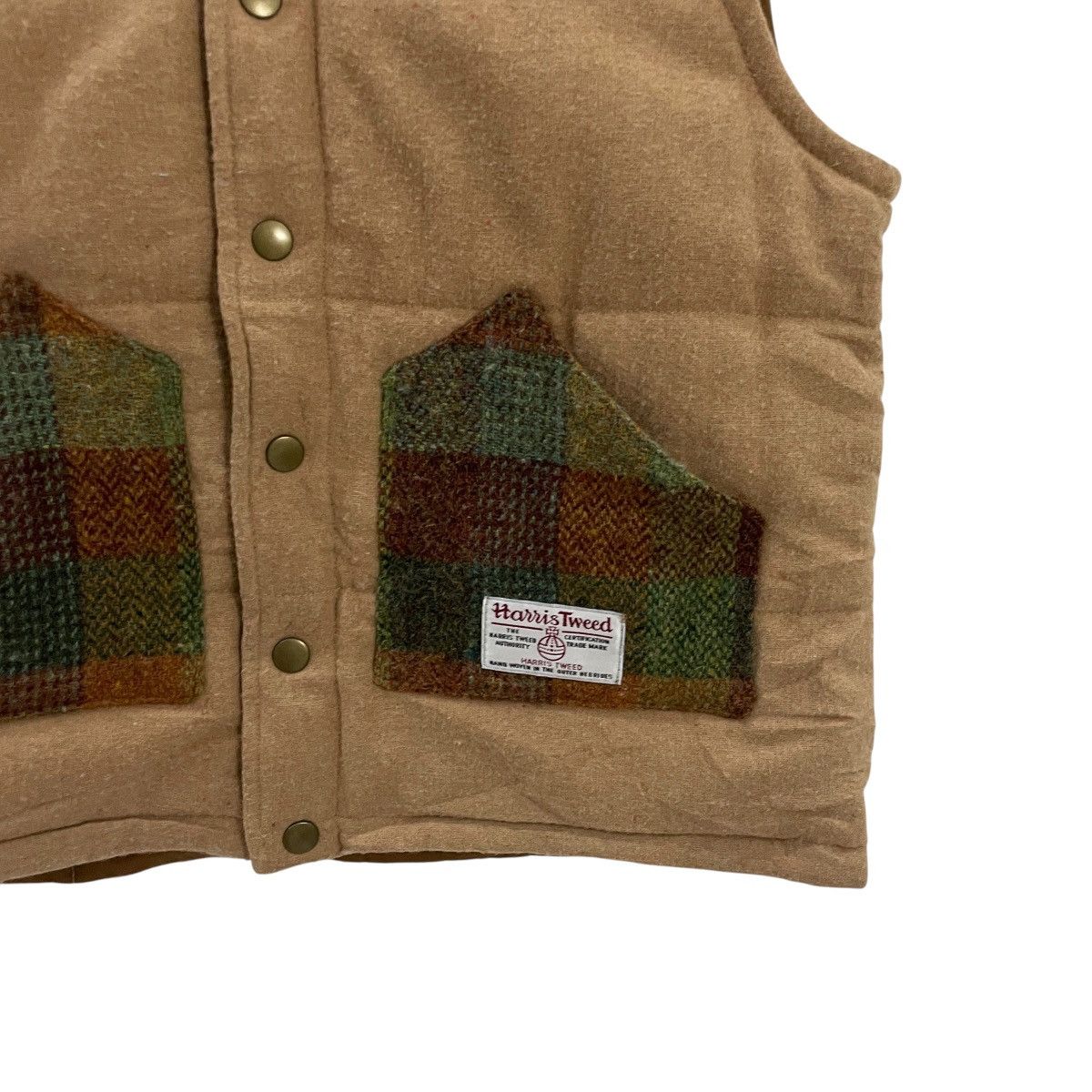 Harris Tweed Vintage Harris Tweed Puffer Sleeveless Jacket Size US M / EU 48-50 / 2 - 3 Thumbnail