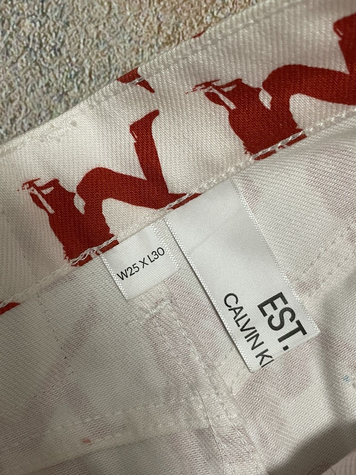 Calvin Klein Calvin Klein x Raf Simons Brook Shields Print Jeans Size 25" / US 0 / IT 36 - 6 Thumbnail