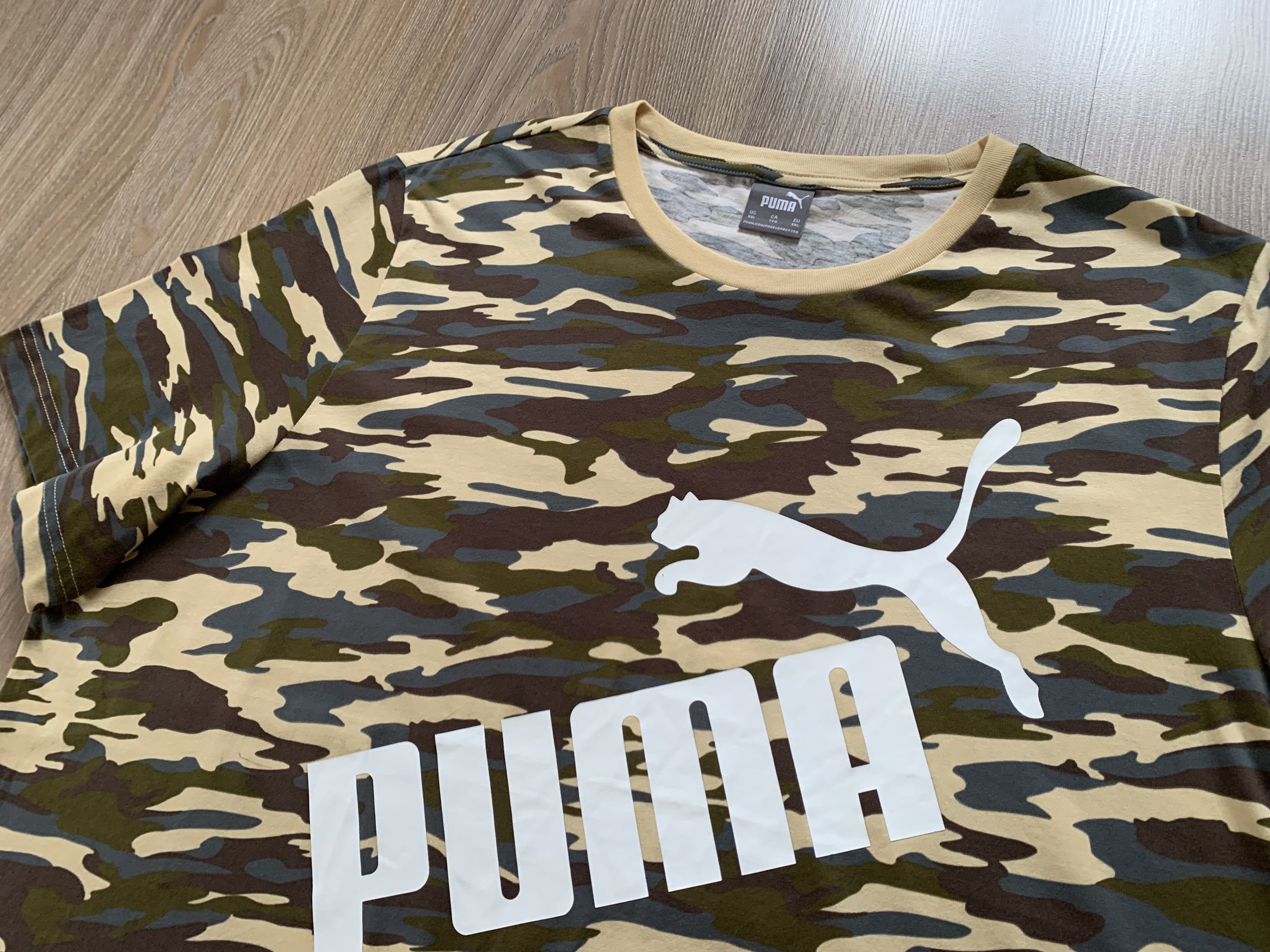 Puma Puma Khaki Military Cotton T Shirt 2023 Size US XXL / EU 58 / 5 - 4 Thumbnail