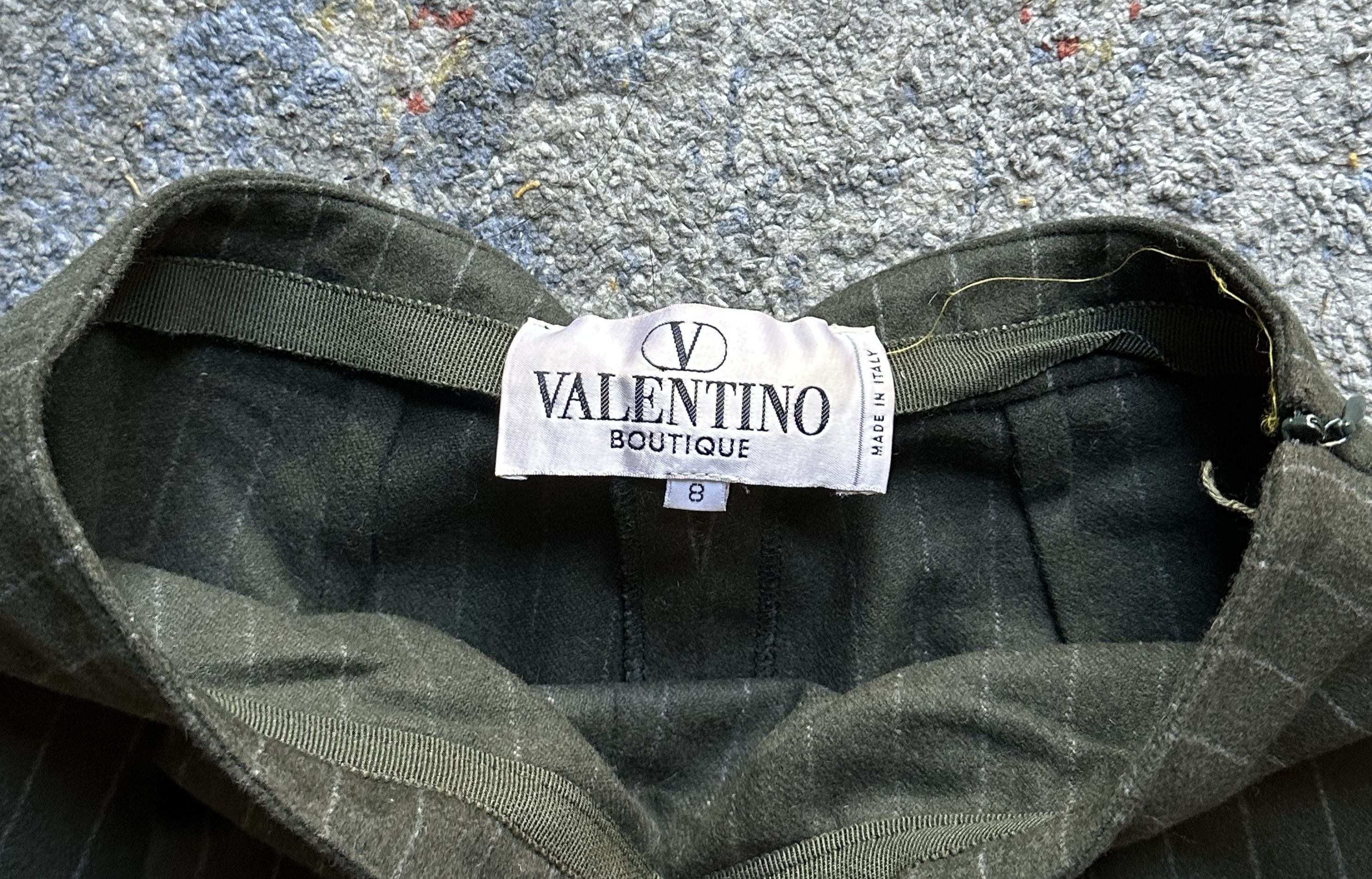 Valentino Valentino Pinstripe Wool Dress Pant Size 26" / US 2 / IT 38 - 2 Thumbnail