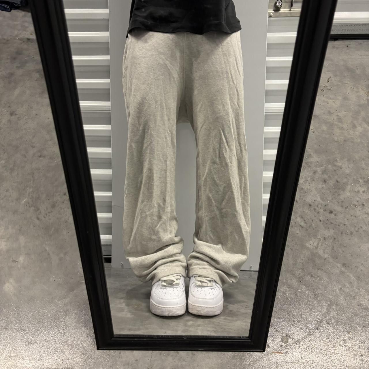 Japanese Brand × Vintage Crazy Vintage Y2K/2000s Light Grey Streetwear Skater Essential Sweatpants! Size US 32 / EU 48 - 1 Thumbnail