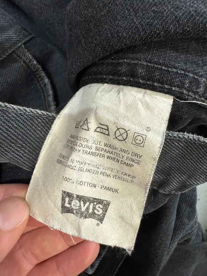 Designer × Levi's × Vintage Levi’s Dark Grey Brut Buttoned Denim Trucker Jacket Size US L / EU 52-54 / 3 - 8 Thumbnail
