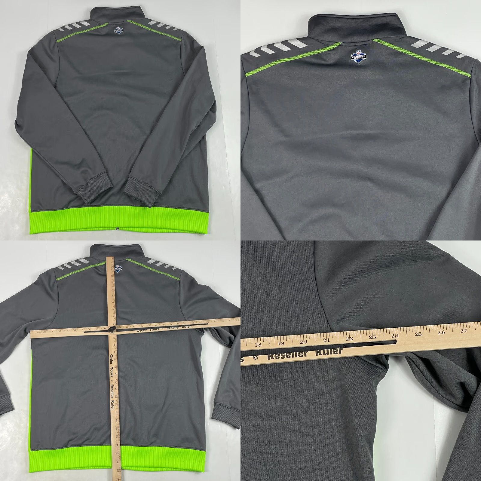 Under Armour Under Armour Jacket Men L Gray ColdGear Infrared Fleece Full Zip NFL Combine Size US L / EU 52-54 / 3 - 8 Thumbnail