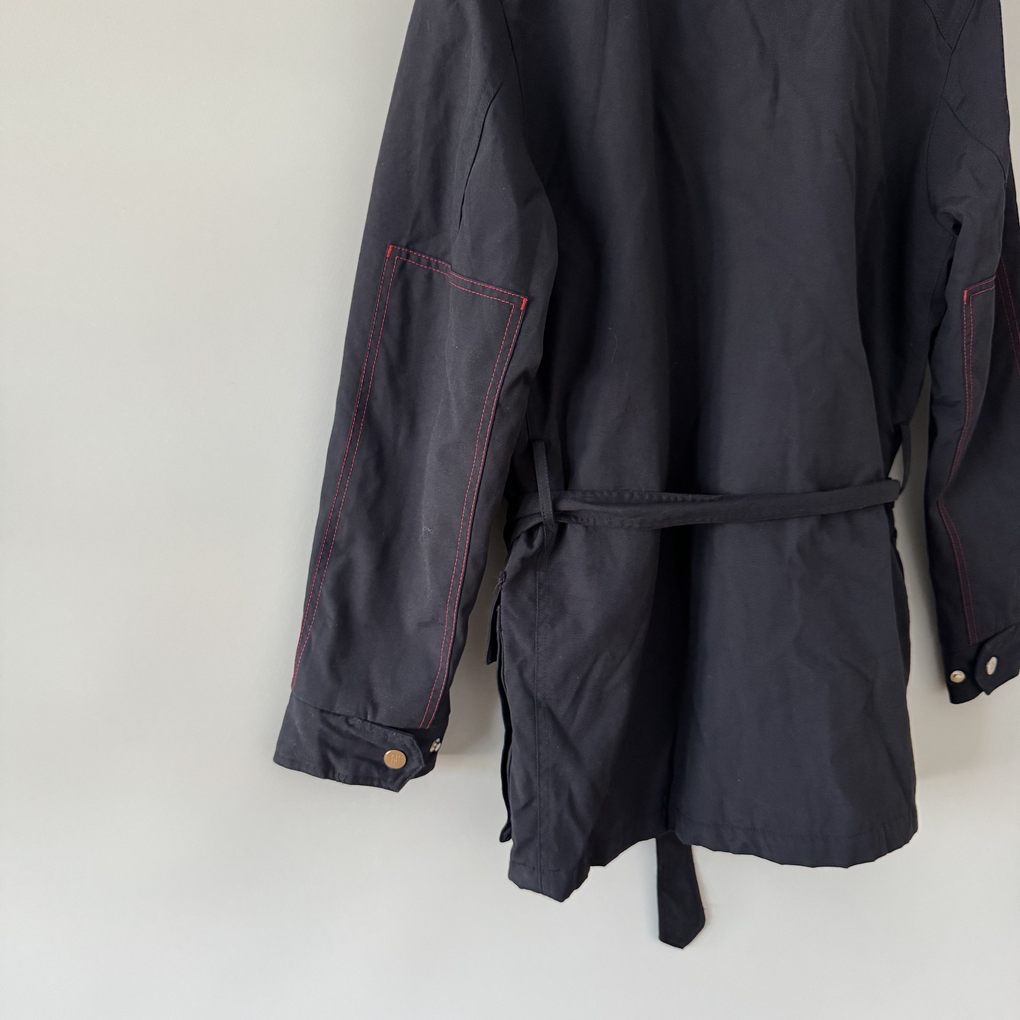 Carolina Herrera Men's Carolina Herrera Navy Blue Belted Motorcycle Jacket Size US M / EU 48-50 / 2 - 8 Thumbnail