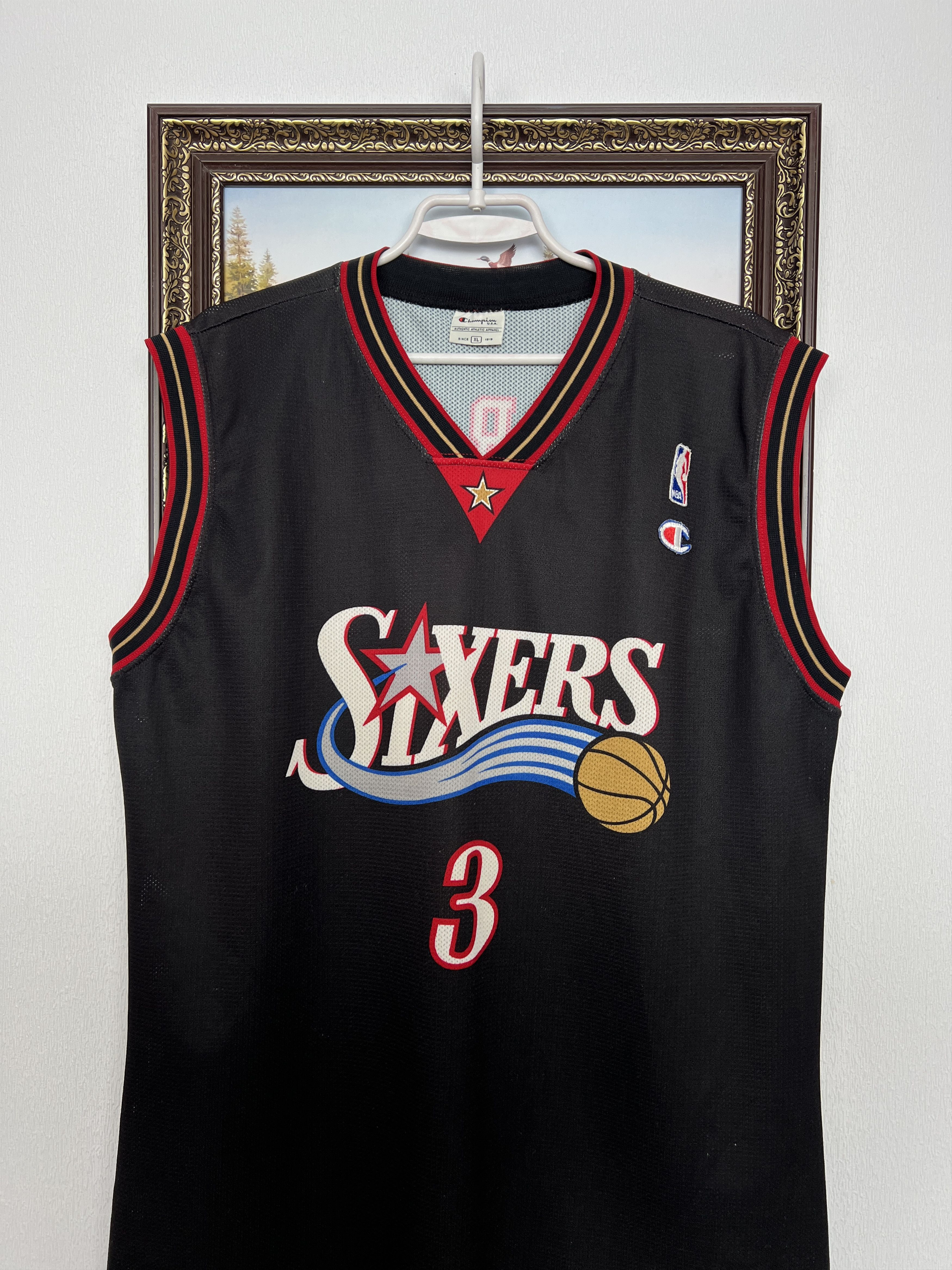 Champion Vintage Champion Philadelphia 76ers Iverson NBA Jersey Size US XL / EU 56 / 4 - 2 Thumbnail
