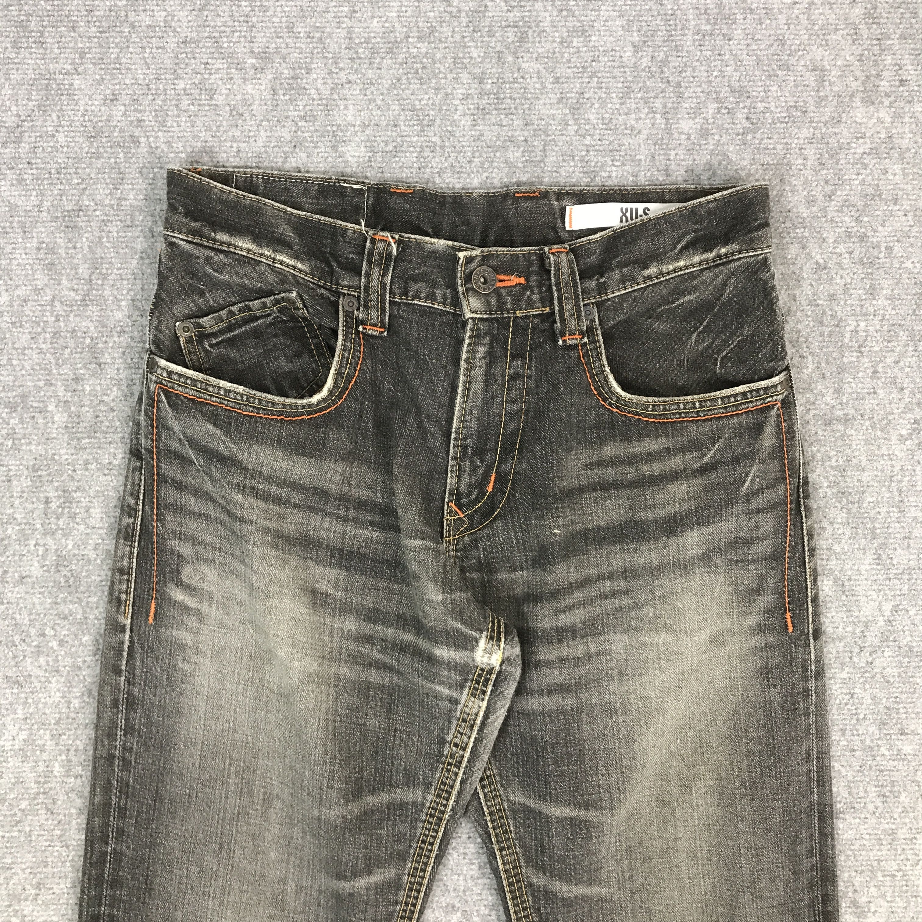 Japanese Brand EDWIN DISTRESSED BLACK DENIM PANTS Size US 28 / EU 44 - 3 Thumbnail