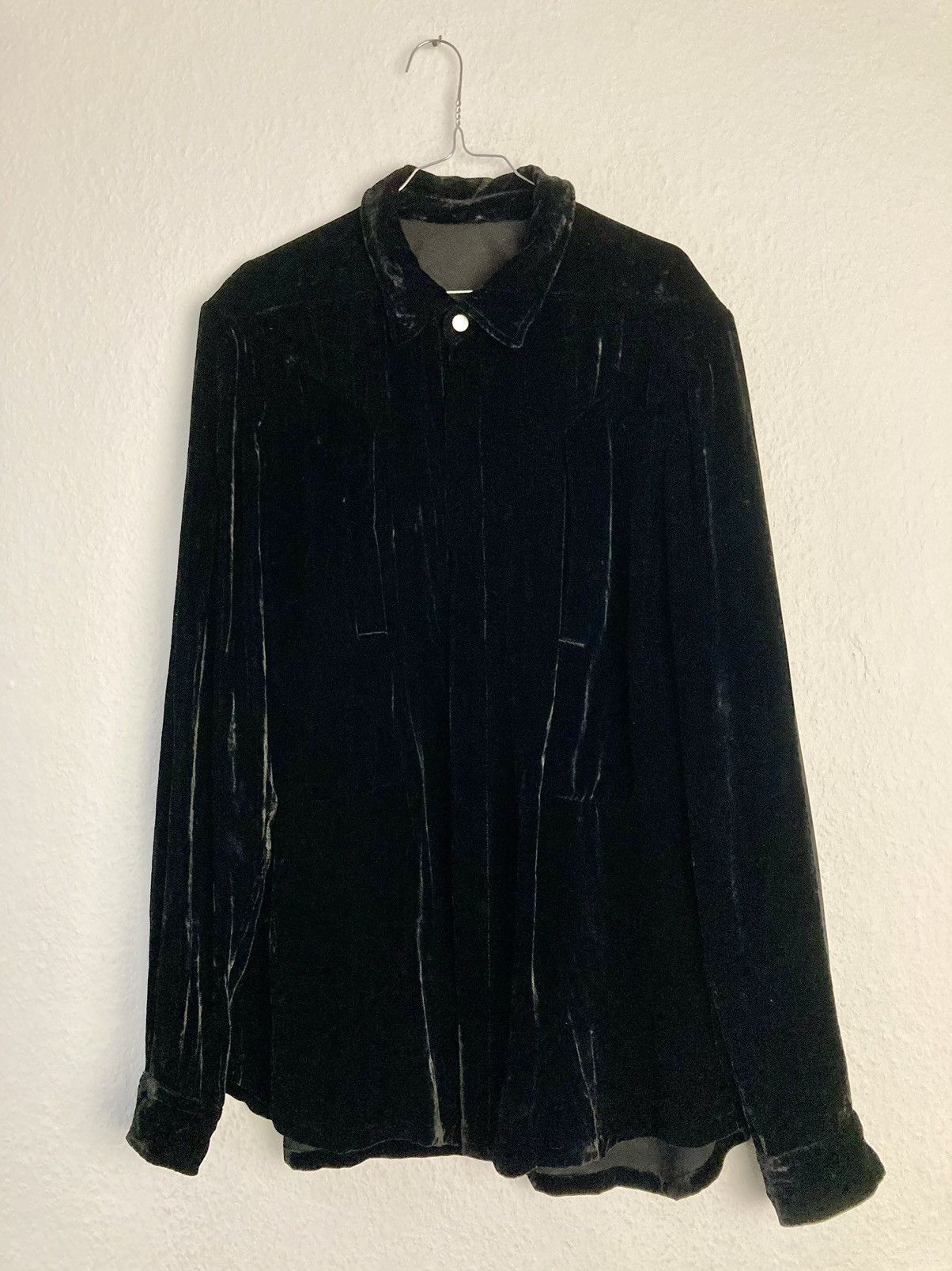 トップス Rick owens OUTERSHIRTS 50 Rick owens OUTERSHIRTS 50（Leather Outershirt Jacket Black