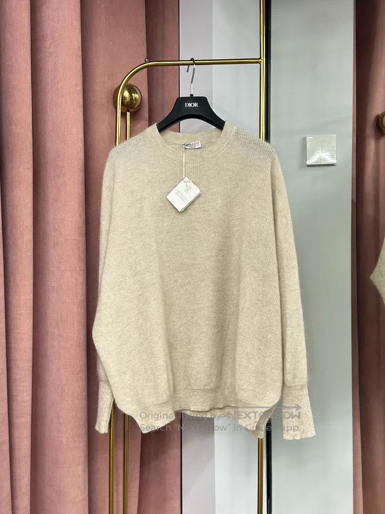 Brunello Cucinelli Brunello Cucinelli Mohair Knit Sweater Long Sleeve Top Size S / US 4 / IT 40 - 1 Thumbnail