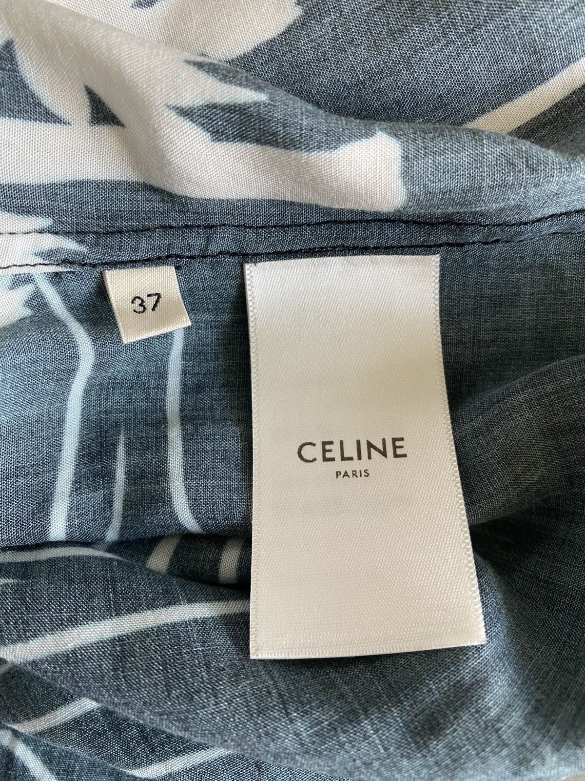 Celine × Hedi Slimane Celine - SS21 Palm Tree Long Sleeve Shirt Size US M / EU 48-50 / 2 - 7 Thumbnail