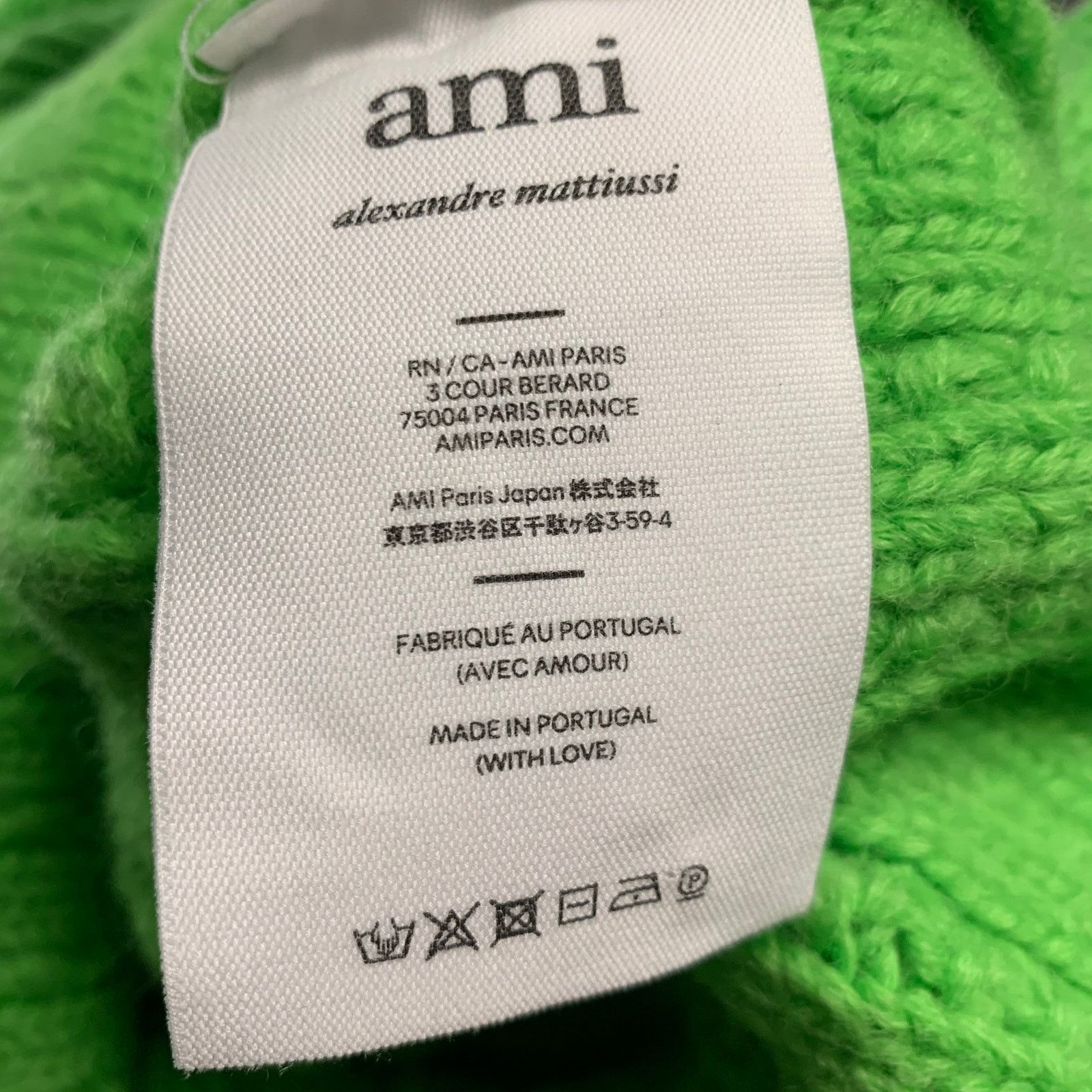 AMI AMI Size M Green Wool Cable Knit Cropped Sweater Size M / US 6-8 / IT 42-44 - 5 Thumbnail