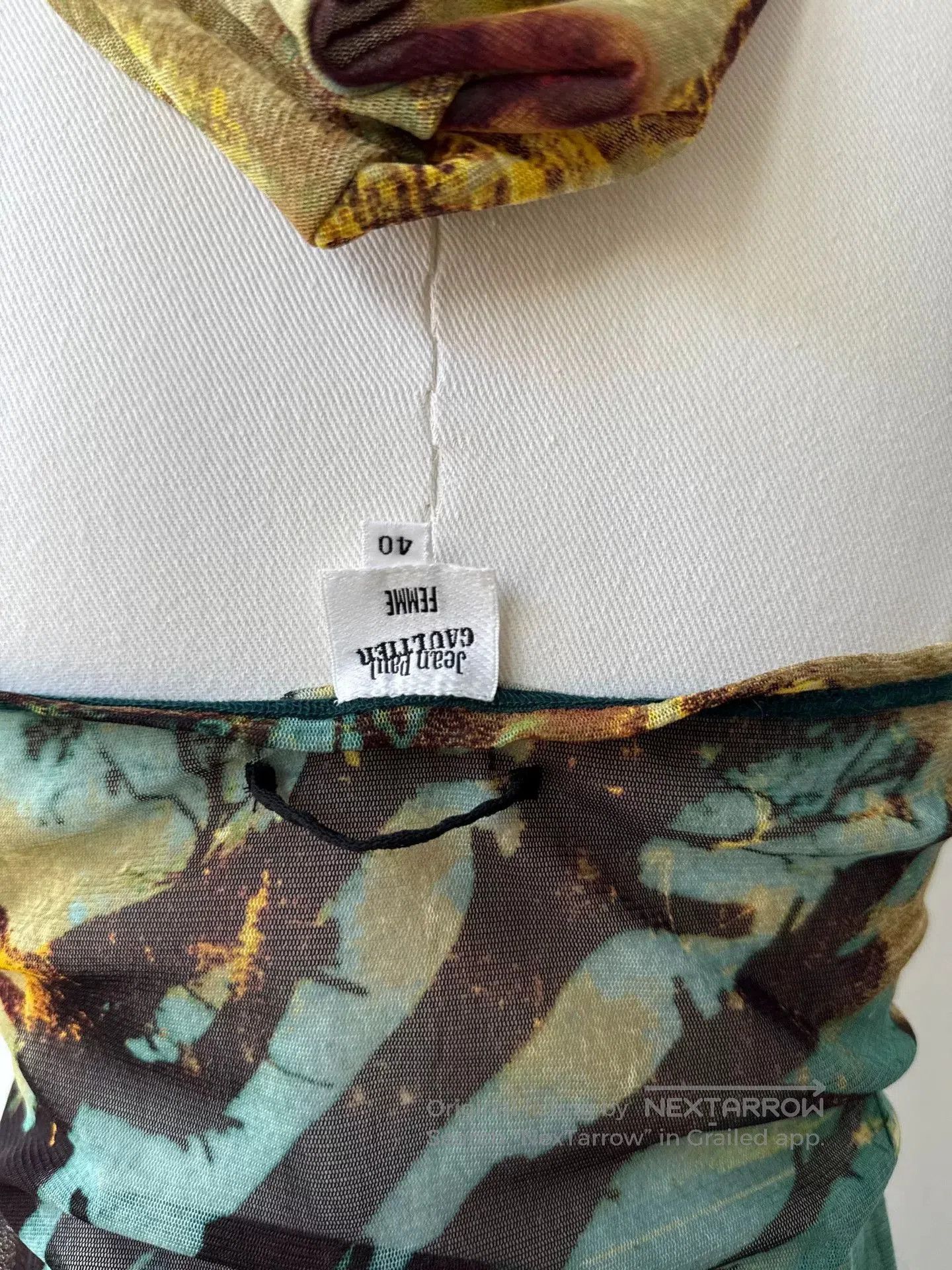 Jean Paul Gaultier Jean Paul Gaultier Artistic Mesh Hooded Dress. Size S / US 4 / IT 40 - 8 Thumbnail