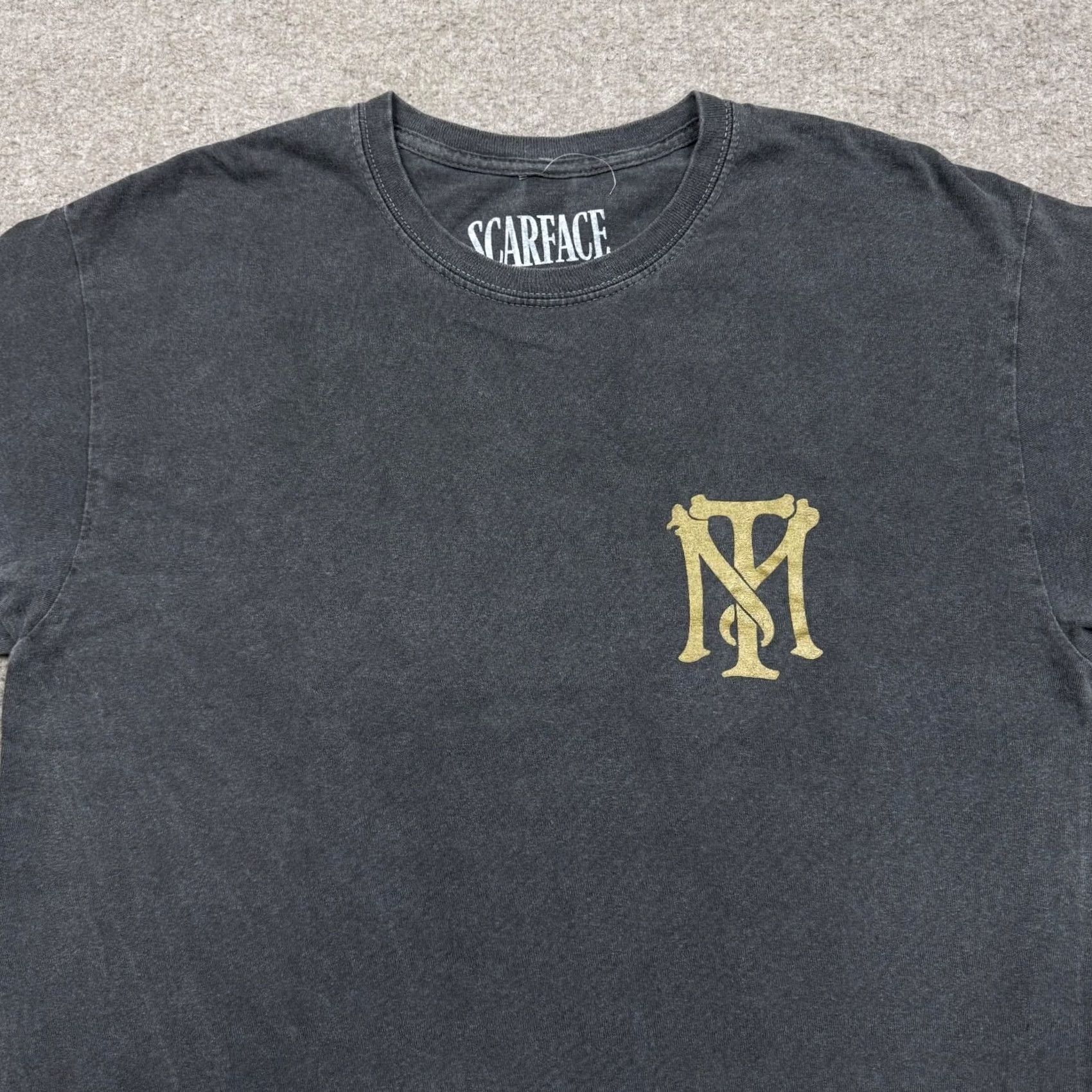 Ripple Junction Ripple Junction Scarface Shirt L Gray Movie Tony Montana Tee Short Sleeve Mens Size US L / EU 52-54 / 3 - 4 Thumbnail
