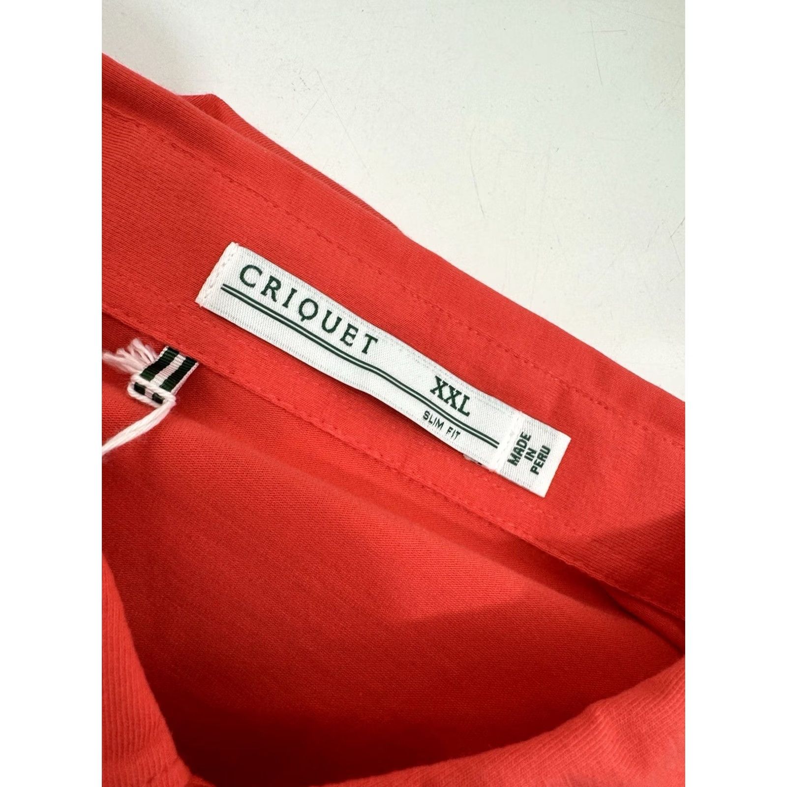 Vintage Criquet Austin - NEW w TAG - Slim Fit Embroidered Logo XXL Golf Polo Shirt Polo Shirt Men 2XL Pink Salmon Logo Slim Embroidered CQ21 Size US XXL / EU 58 / 5 - 6 Thumbnail