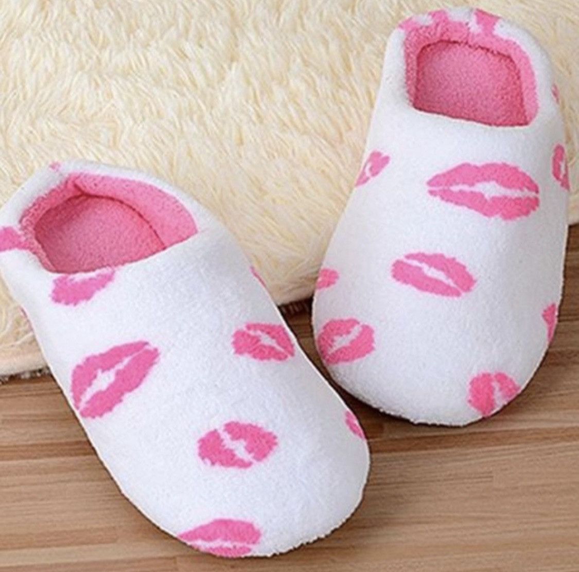 Other 💋PINK KISSES SLIPPERS FITS SIZE 7.5-9 Size US 7.5 / IT 37.5 - 2 Thumbnail