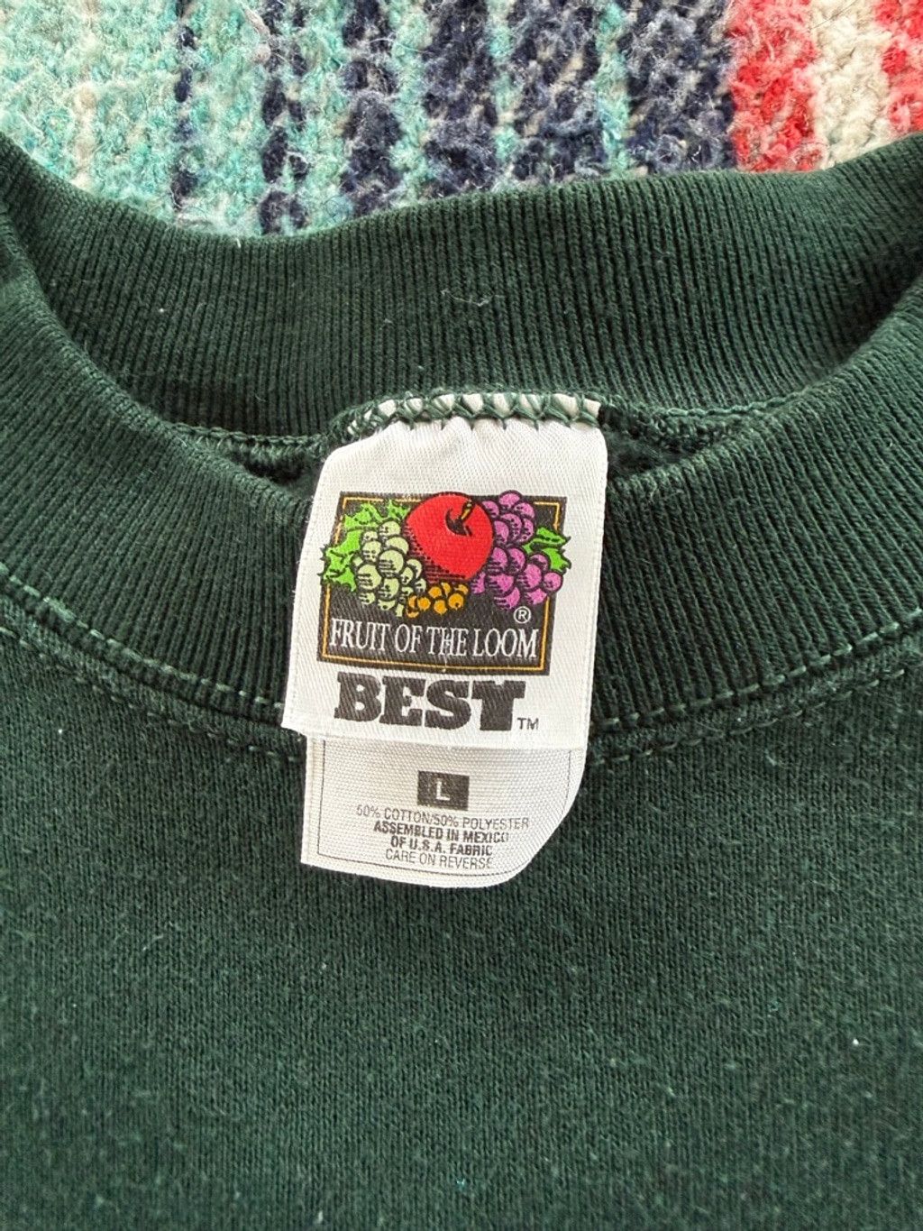Fruit Of The Loom Vintage Fruit of the Loom Green Grand Canyon Sweatshirt L Size US L / EU 52-54 / 3 - 4 Thumbnail