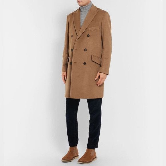 Altea Italian Double-Breasted Cashmere Coat -Made in Italy