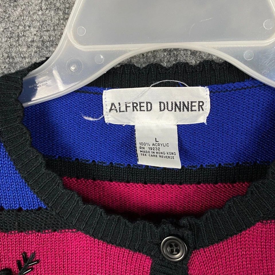 Other Alfred Dunner Cardigan Women's Large Sweater 100% Acrylic L Size L / US 10 / IT 46 - 3 Thumbnail