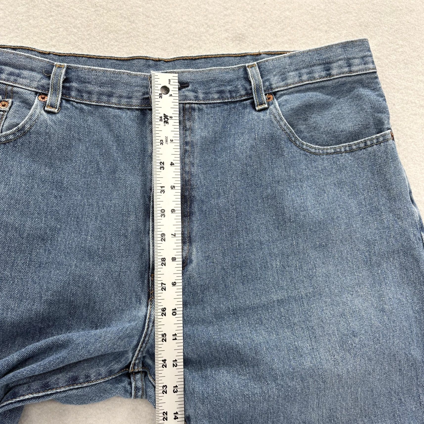 Levi's VINTAGE Levis 517 Jeans Mens 40x25 Blue Medium Wash Denim Bootcut Western Cowboy Rodeo Size US 40 / EU 56 - 7 Thumbnail