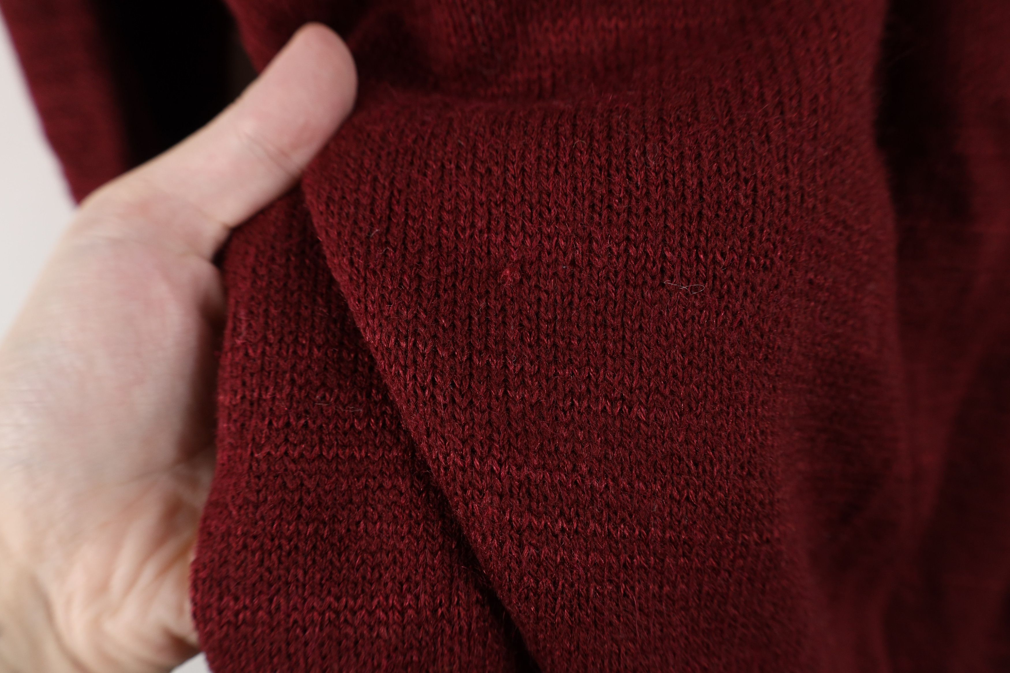 Vintage Vintage 70s Streetwear Diamond Knit Crewneck Sweater Red Size L / US 10 / IT 46 - 5 Thumbnail
