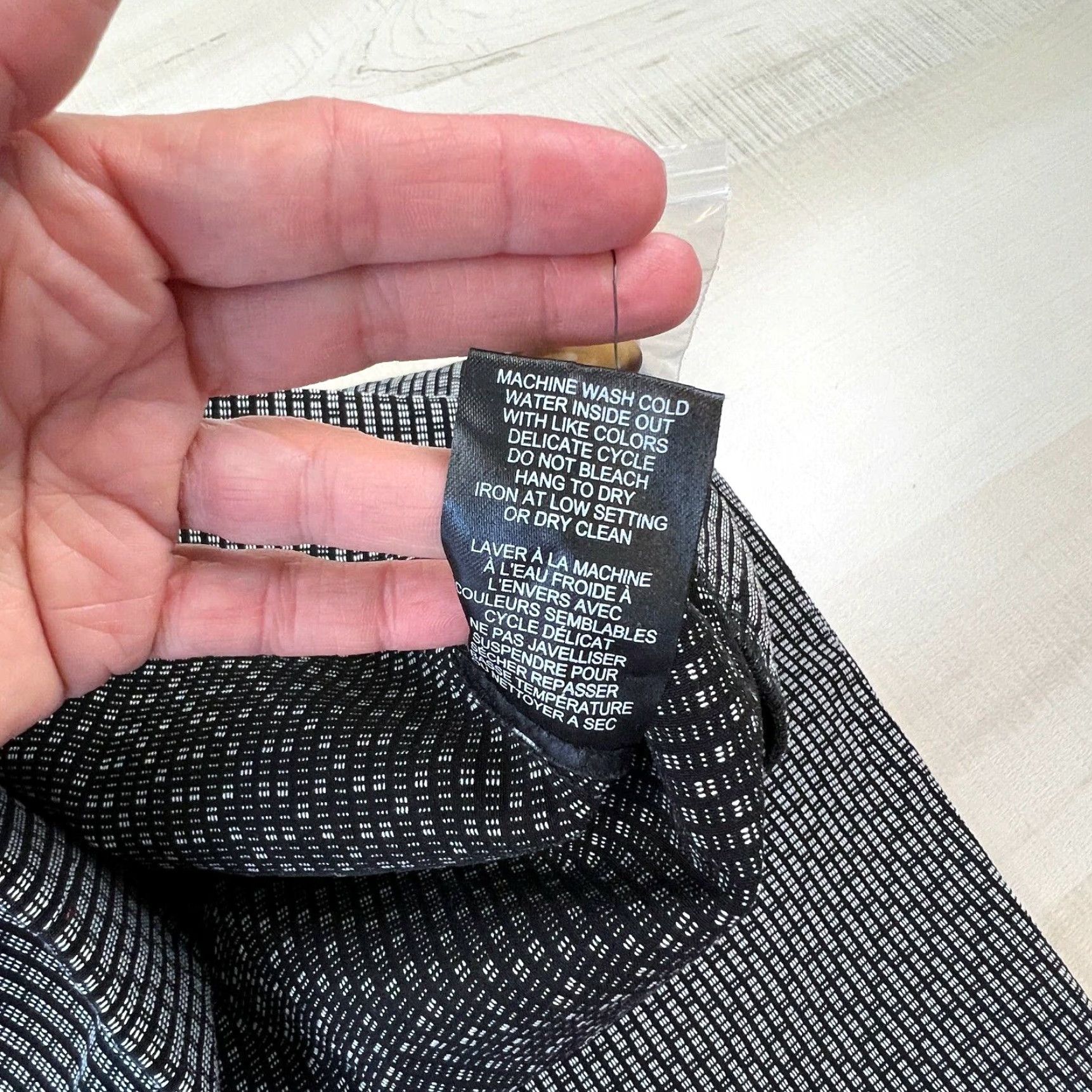 Vintage Meg & Margot Womens Skirt Large Black Pencil Straight Pull On Elastic Waist Tie Front Front Tie Knee Length All Seasons Casual Size 36" / US 14 / IT 50 - 5 Thumbnail