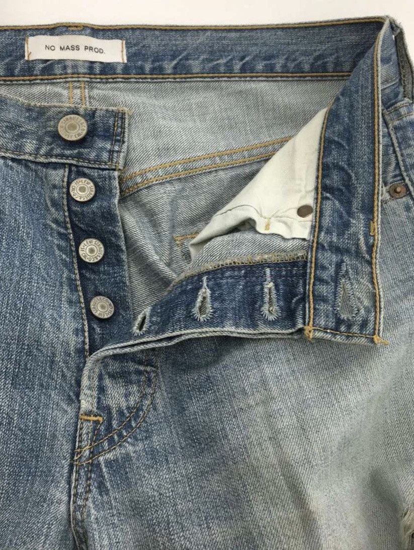 Japanese Brand NO MASS PROD ripped jeans Size US 30 / EU 46 - 3 Thumbnail