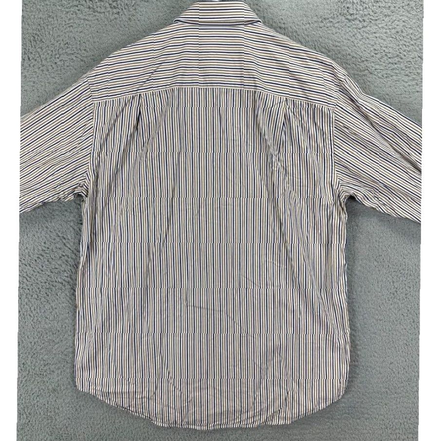 Vintage R.M. Williams Stockyard Button Up Shirt Mens Medium Tan Striped Regular Fit Long Sleeve Knit 100% Cotton Button Pocket Size US M / EU 48-50 / 2 - 3 Thumbnail