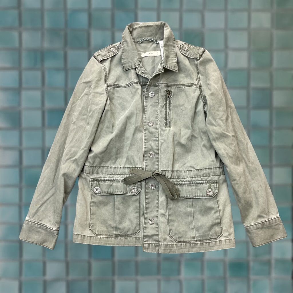Levi's VINTAGE Levi's Jacket Womens Large Green Anorak Coat Utility Field Army Canvas Faded Size L / US 10 / IT 46 - 1 Thumbnail
