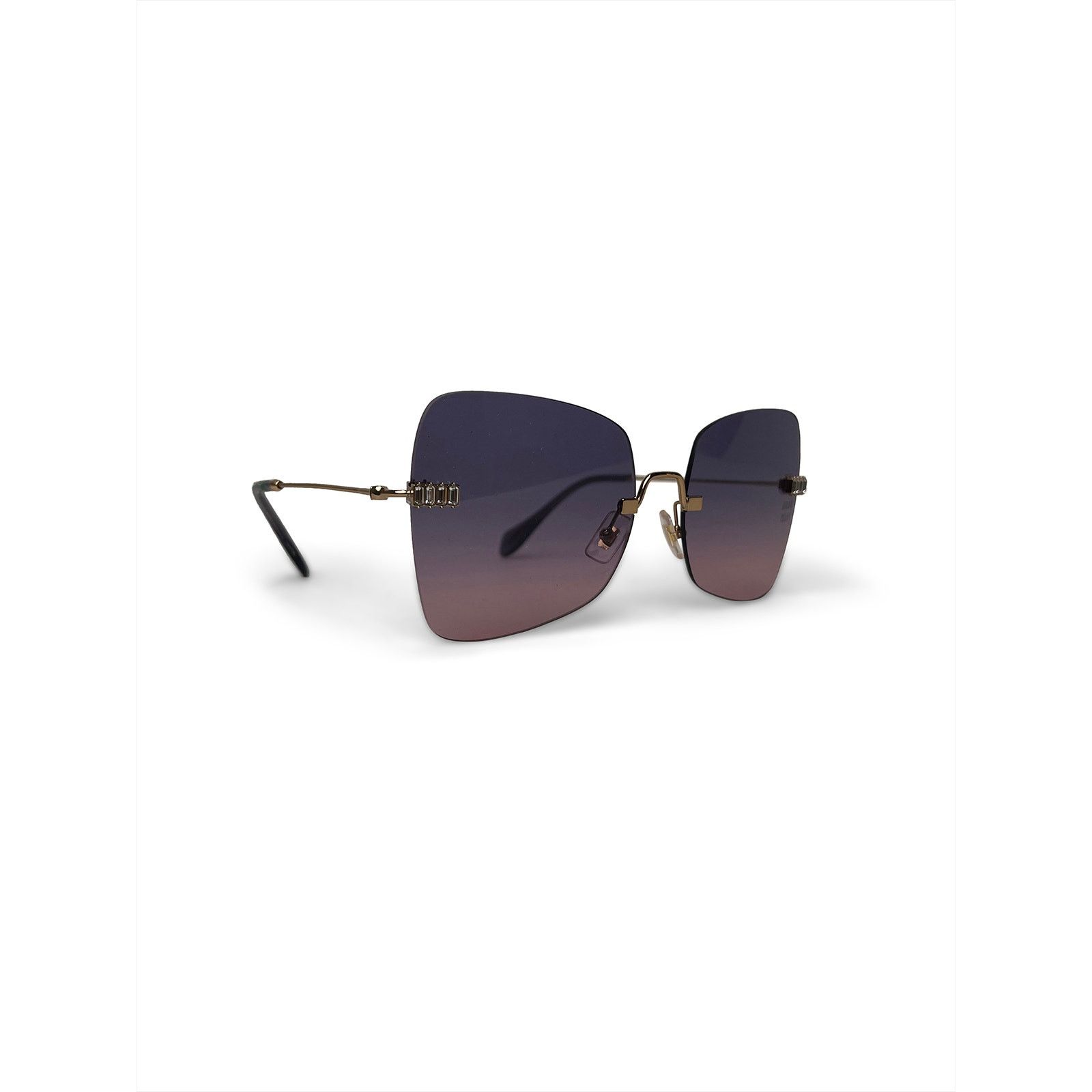 Miu Miu Sunglasses - purple with butterfly shape and crystal Size ONE SIZE - 2 Thumbnail