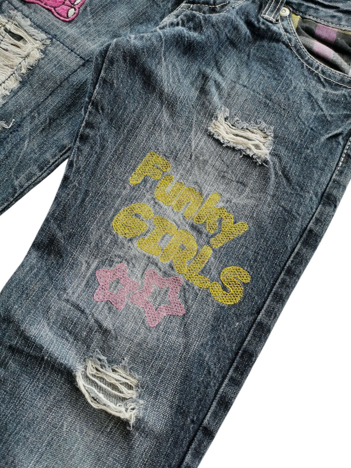 Kapital Colza Jeans Double Waist Funky Girl 🟦 A830 Size 28" / US 6 / IT 42 - 7 Thumbnail