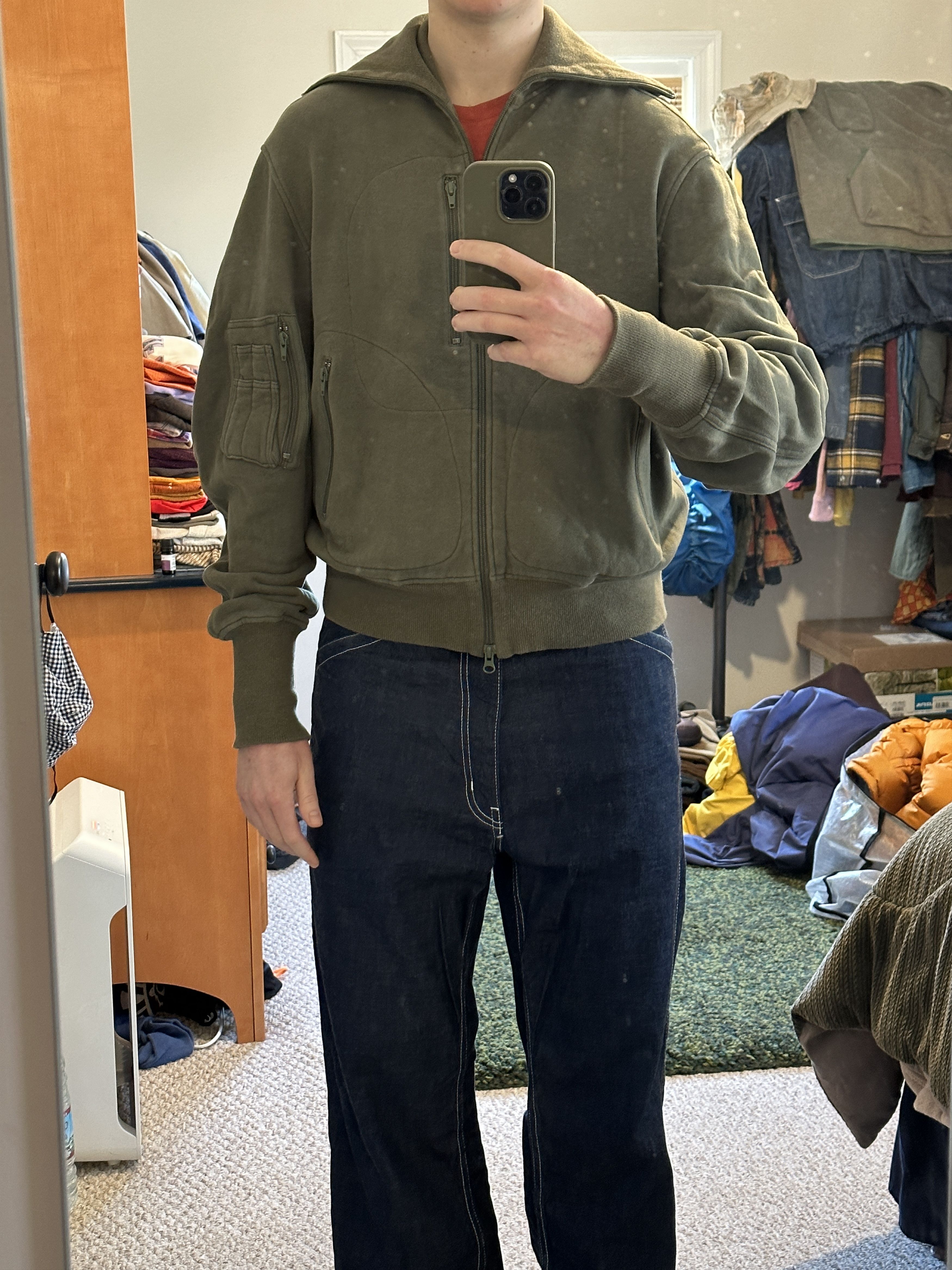Y's × Y's for Men × Yohji Yamamoto High Neck Soft Cotton Bomber Jacket Size US L / EU 52-54 / 3 - 9 Thumbnail