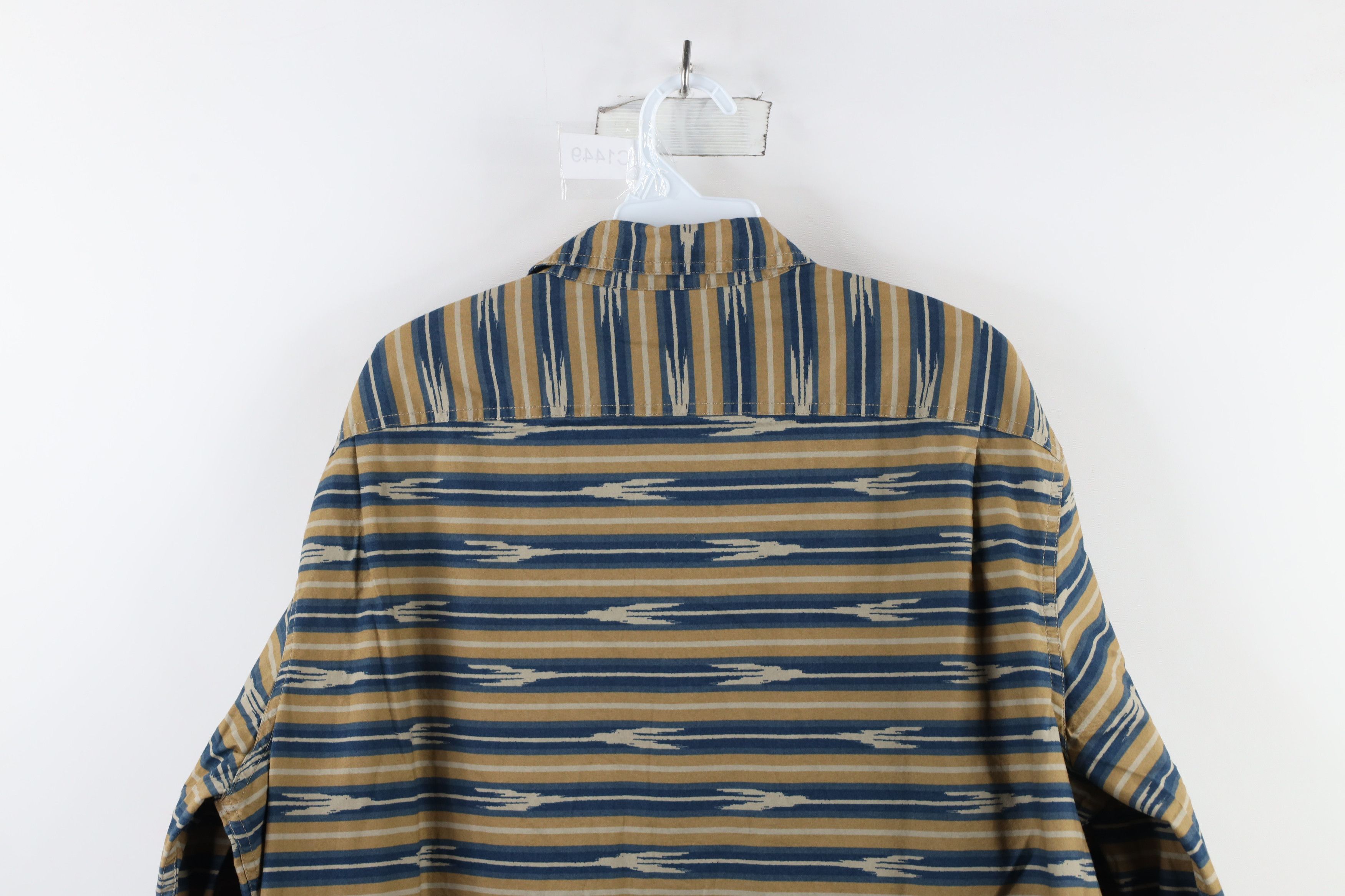 L.L. Bean × Vintage LL Bean Striped Southwestern Fiesta Collared Button Shirt Size US XL / EU 56 / 4 - 8 Thumbnail