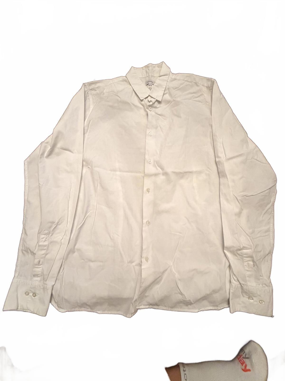 Jil Sander Jil Sander Tailor Made White Cotton Shirt 43/17 Size US XL / EU 56 / 4 - 1 Thumbnail